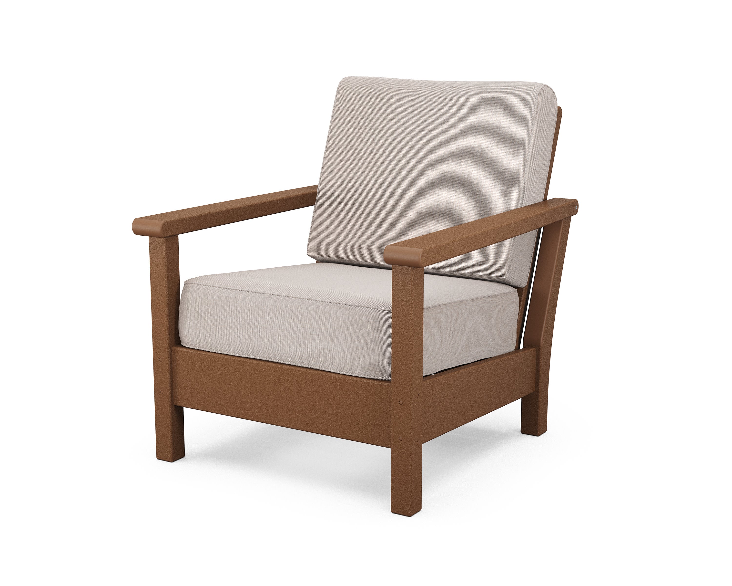 Harbour Deep Seating Chair in Teak / Dune Burlap