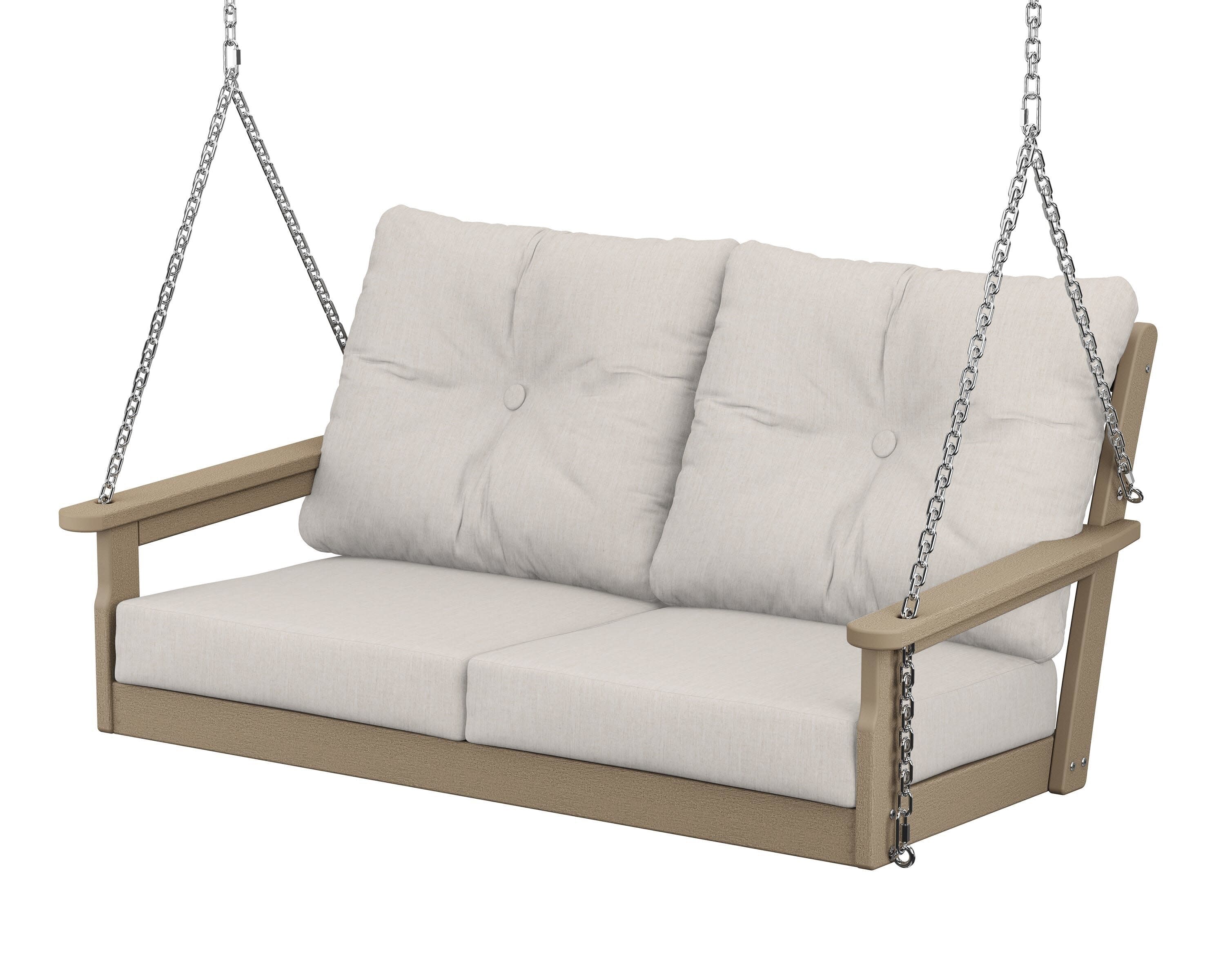 Vineyard Deep Seating Swing in Vintage Sahara / Cast Ash