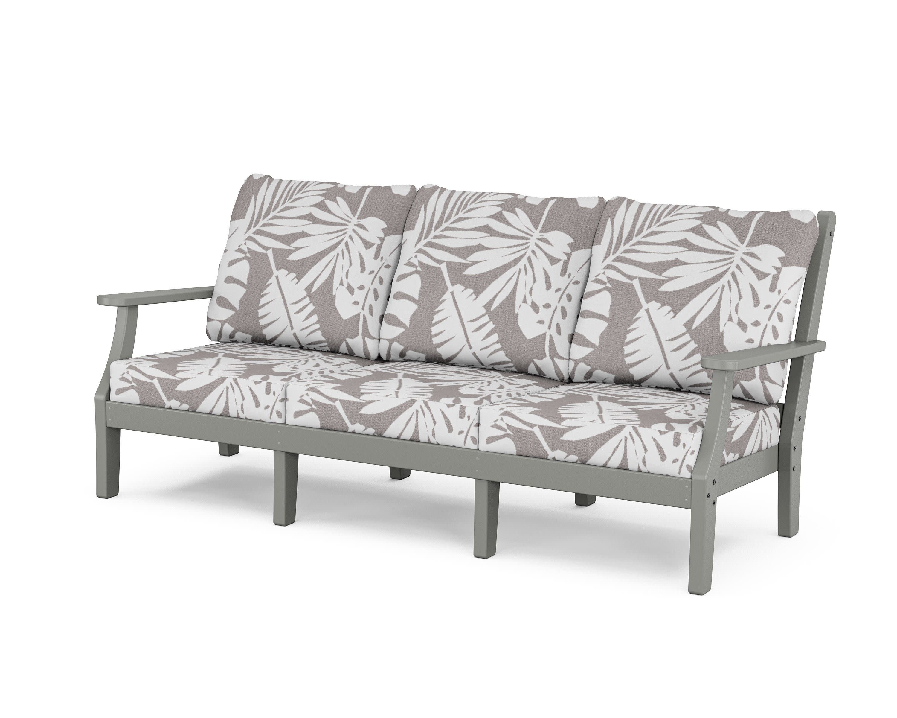 Wovendale Deep Seating Sofa in Slate Grey / Leaf Grey Mist