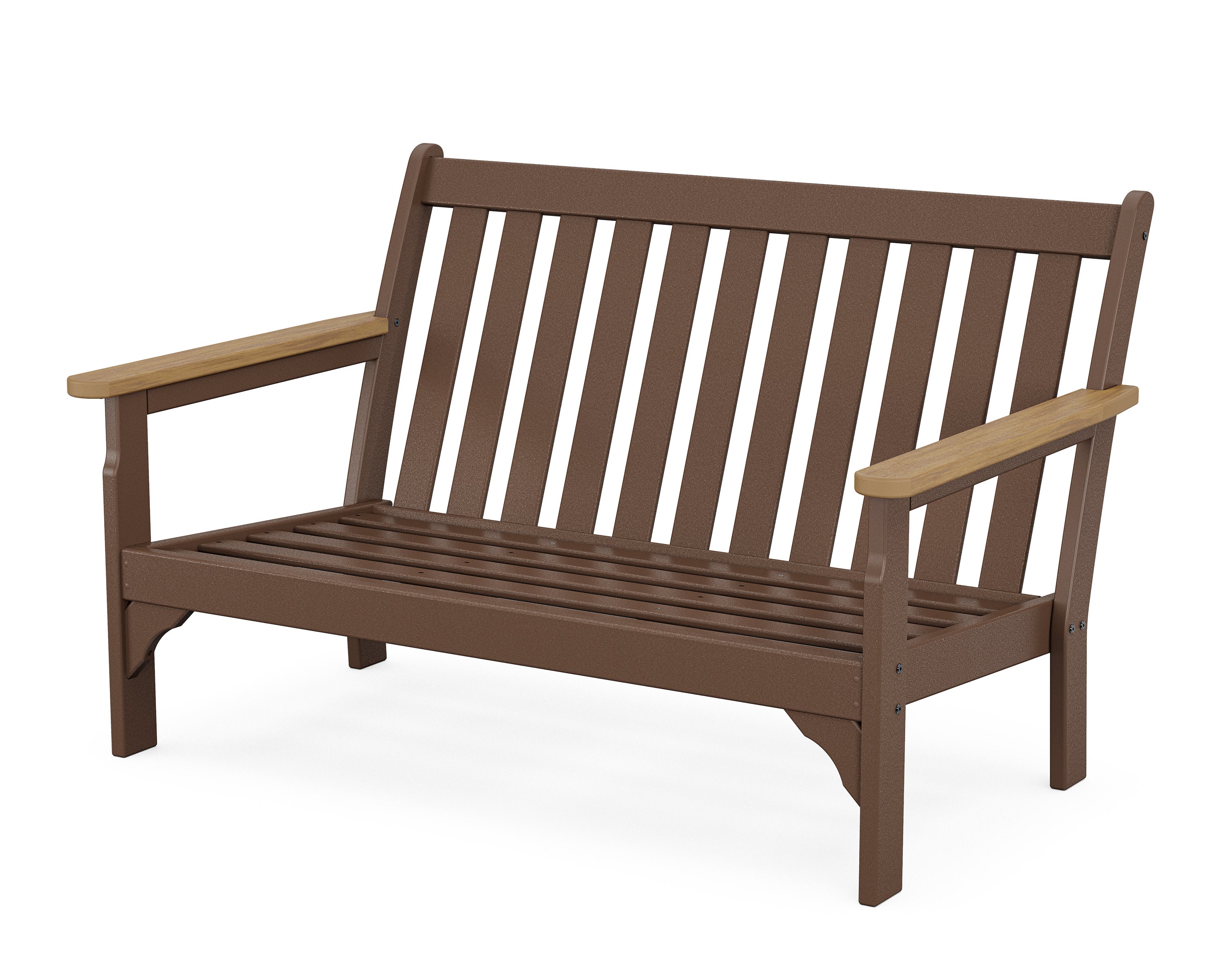 Vineyard Loveseat Frame in Mahogany / Natural