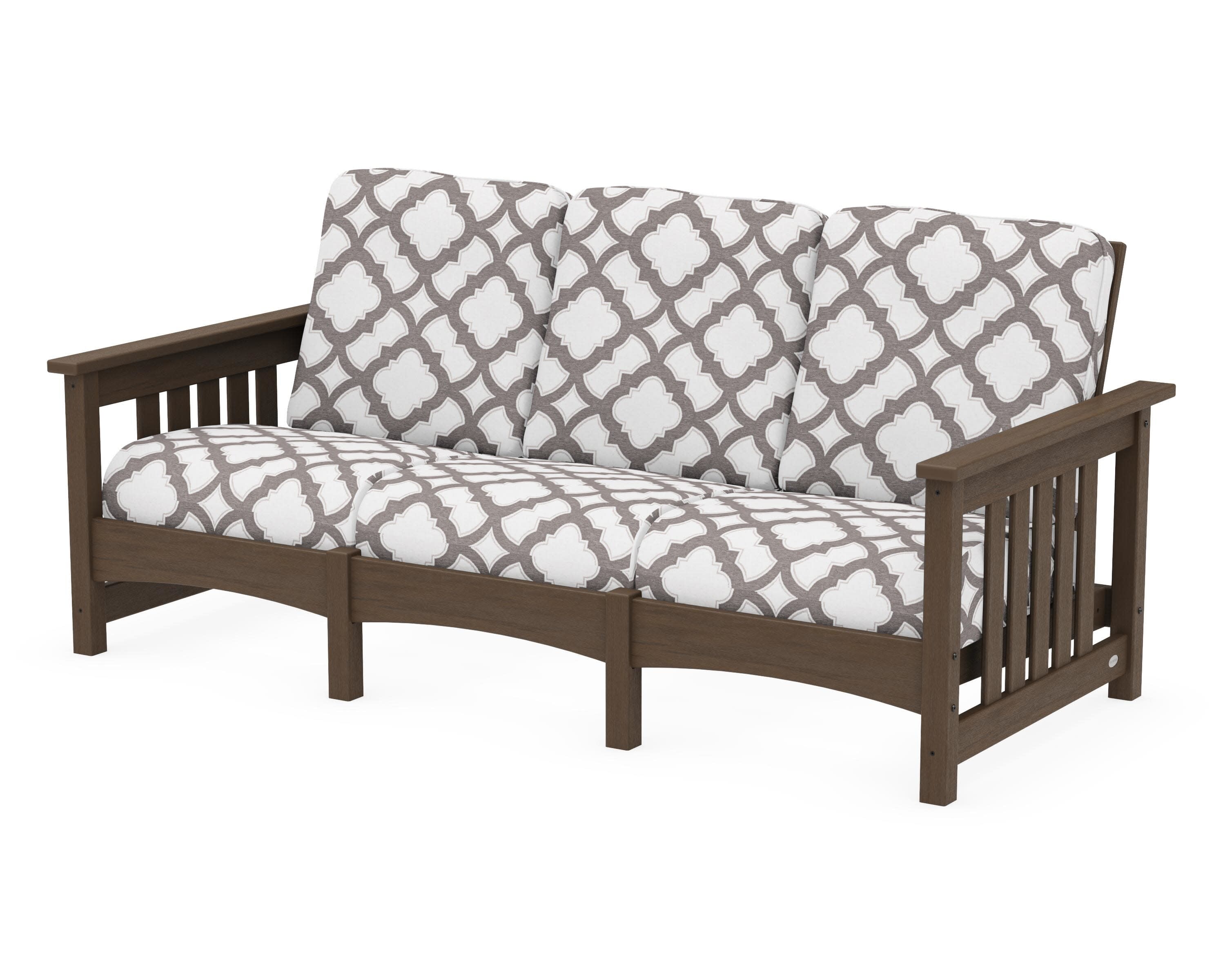 Club Mission Sofa in Kona / Trellis Grey Mist