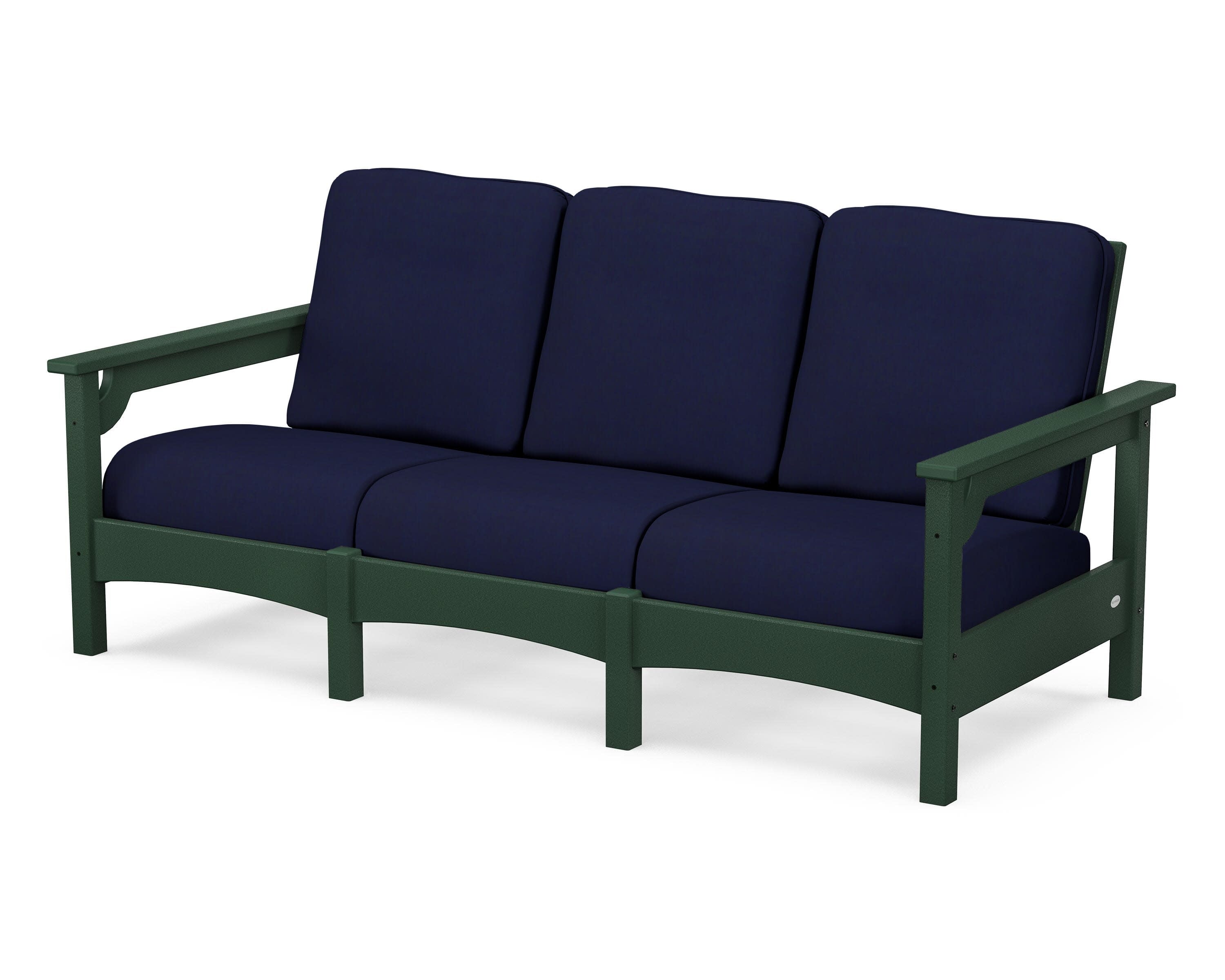 Club Sofa in Green / Navy