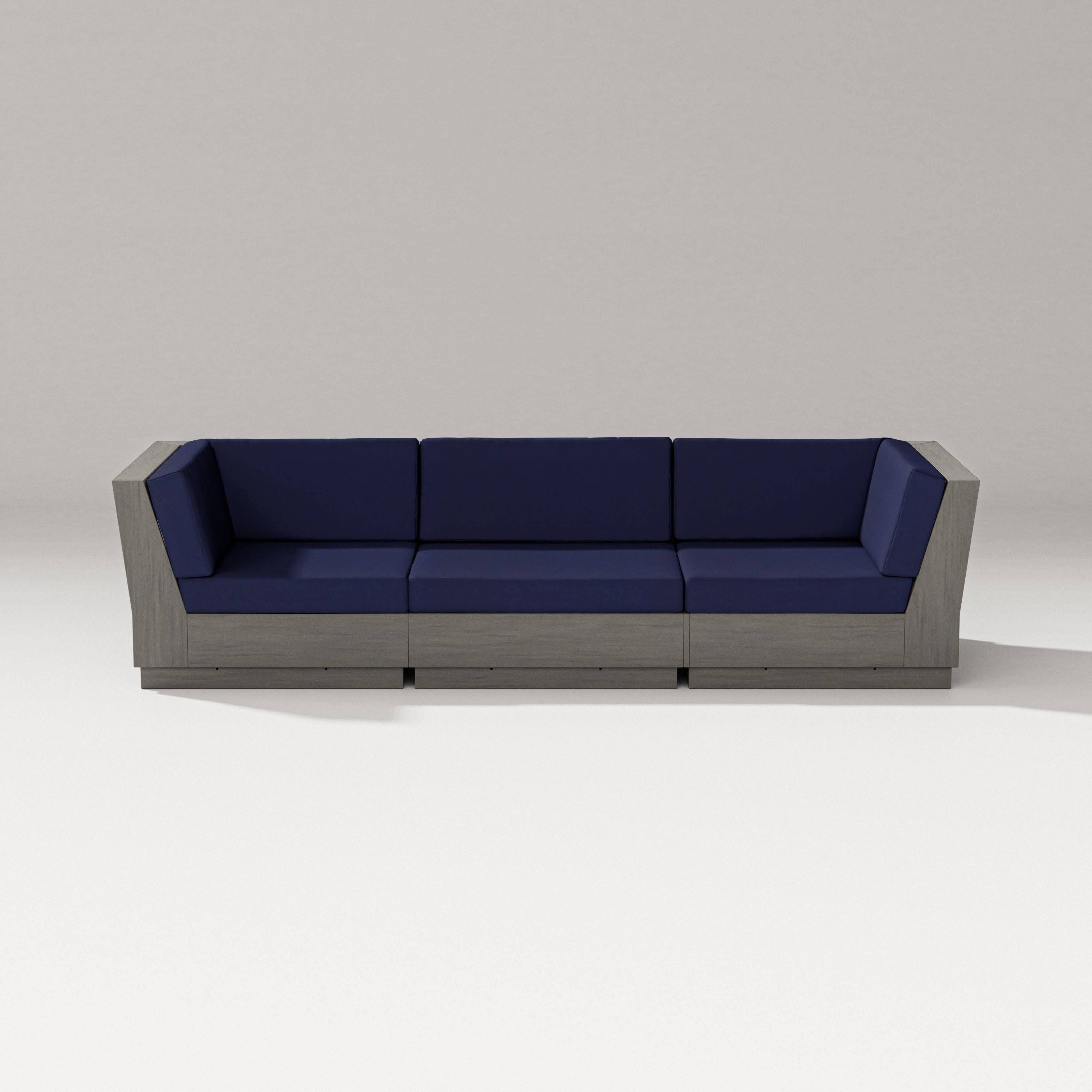 Elevate Sofa Sectional in Driftwood / Navy