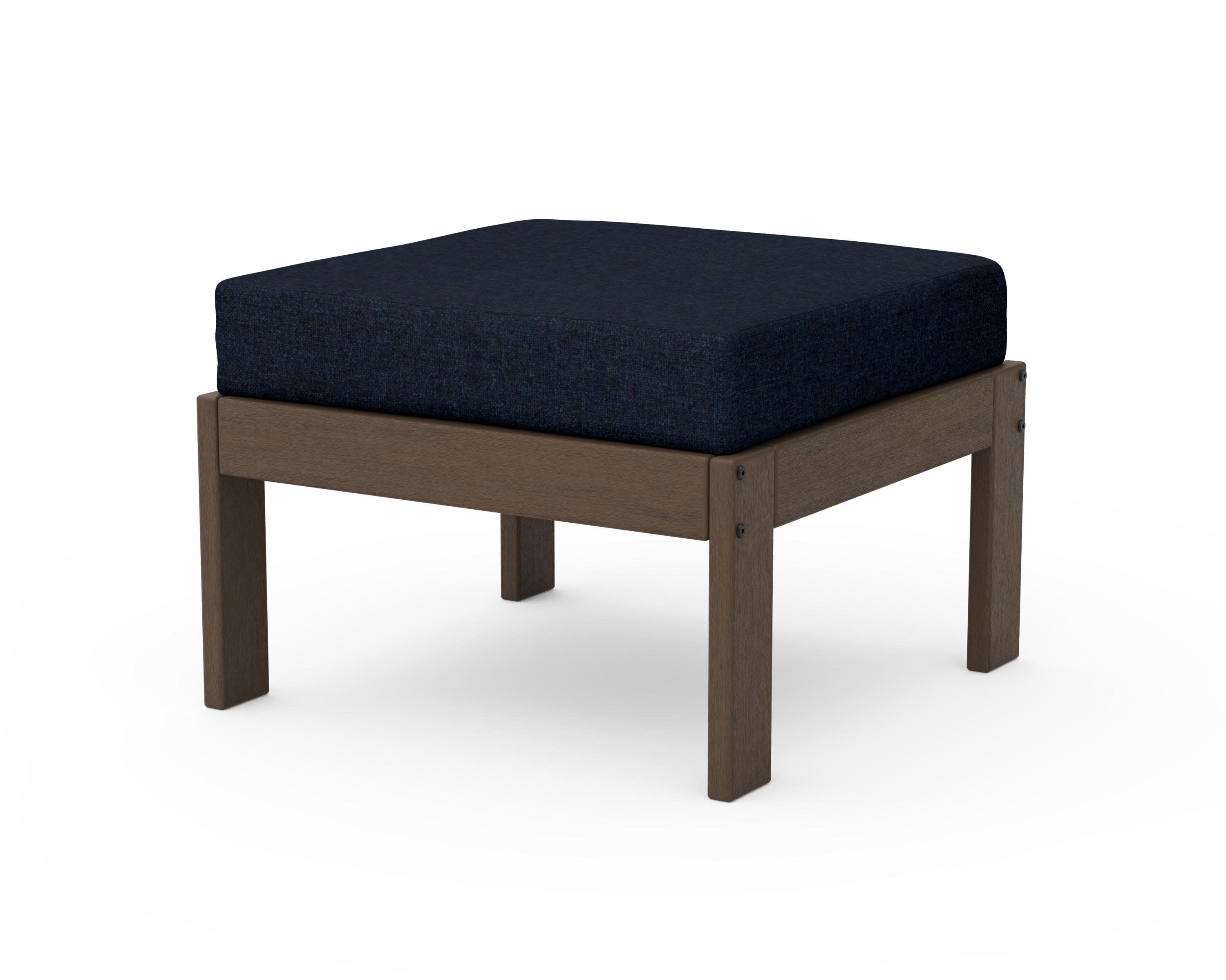 Vineyard Modular Ottoman in Kona / Marine Indigo
