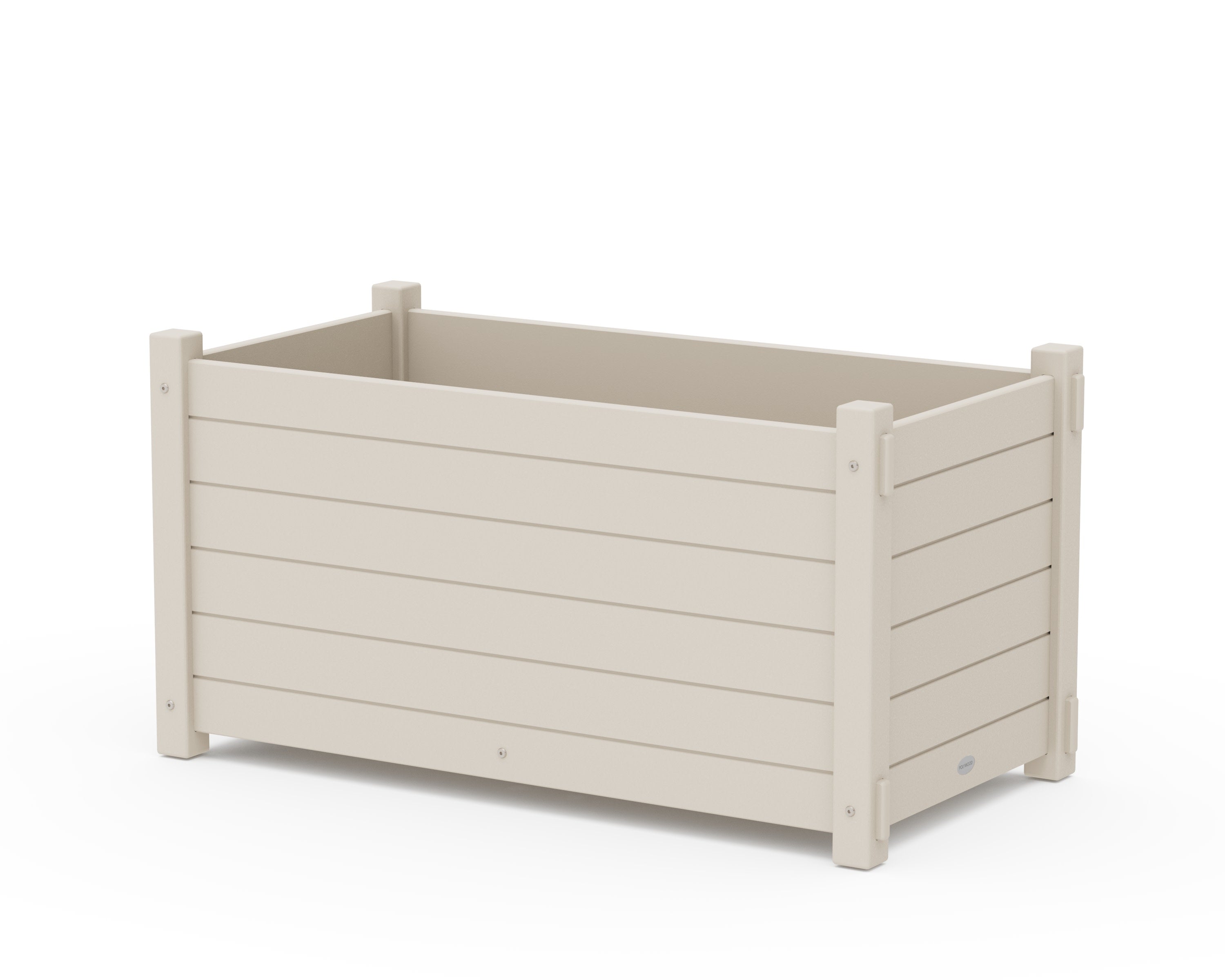 Nautical Large Rectangle Double Planter Box in Sand
