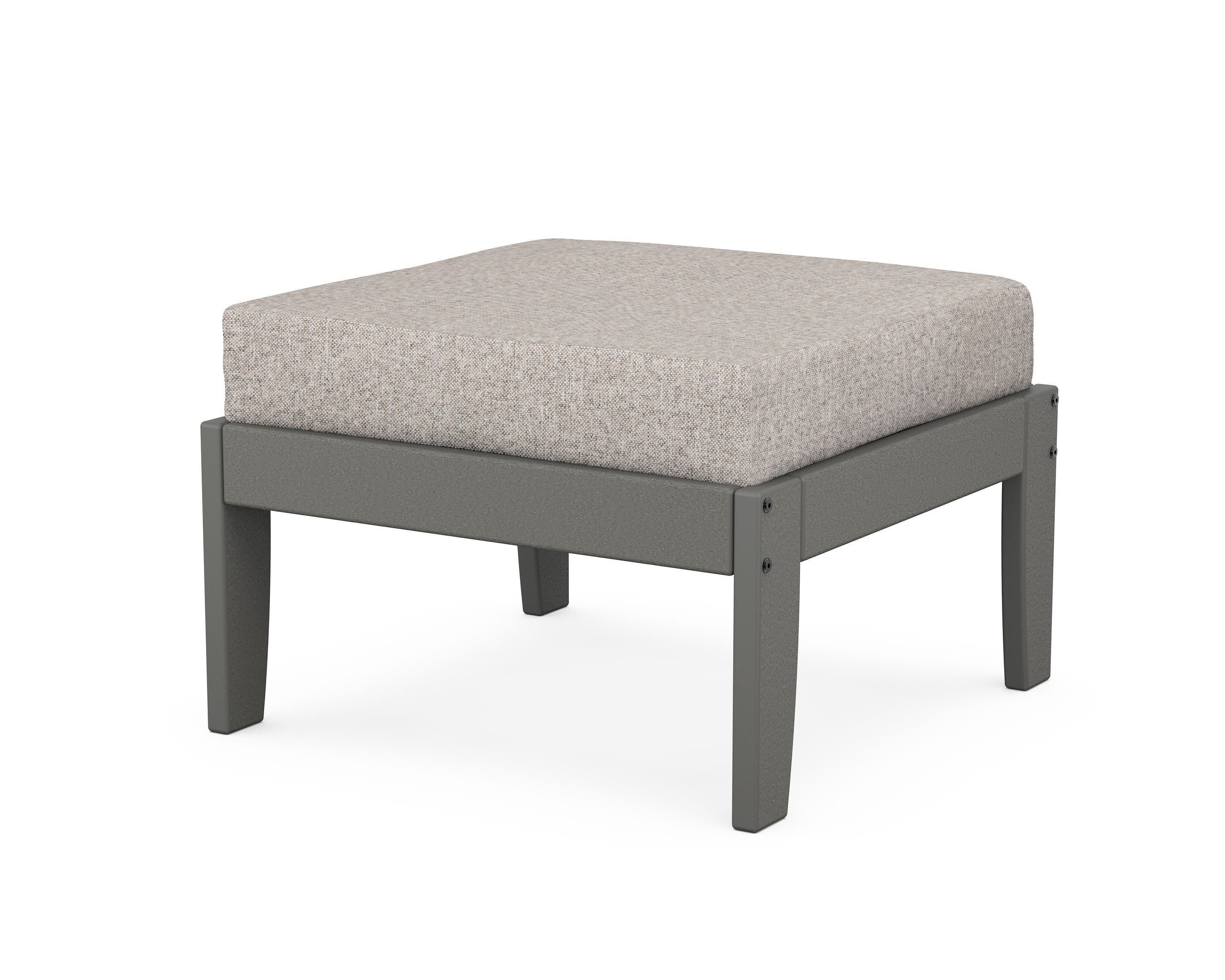 Modular Ottoman - Classic in Slate Grey / Weathered Tweed