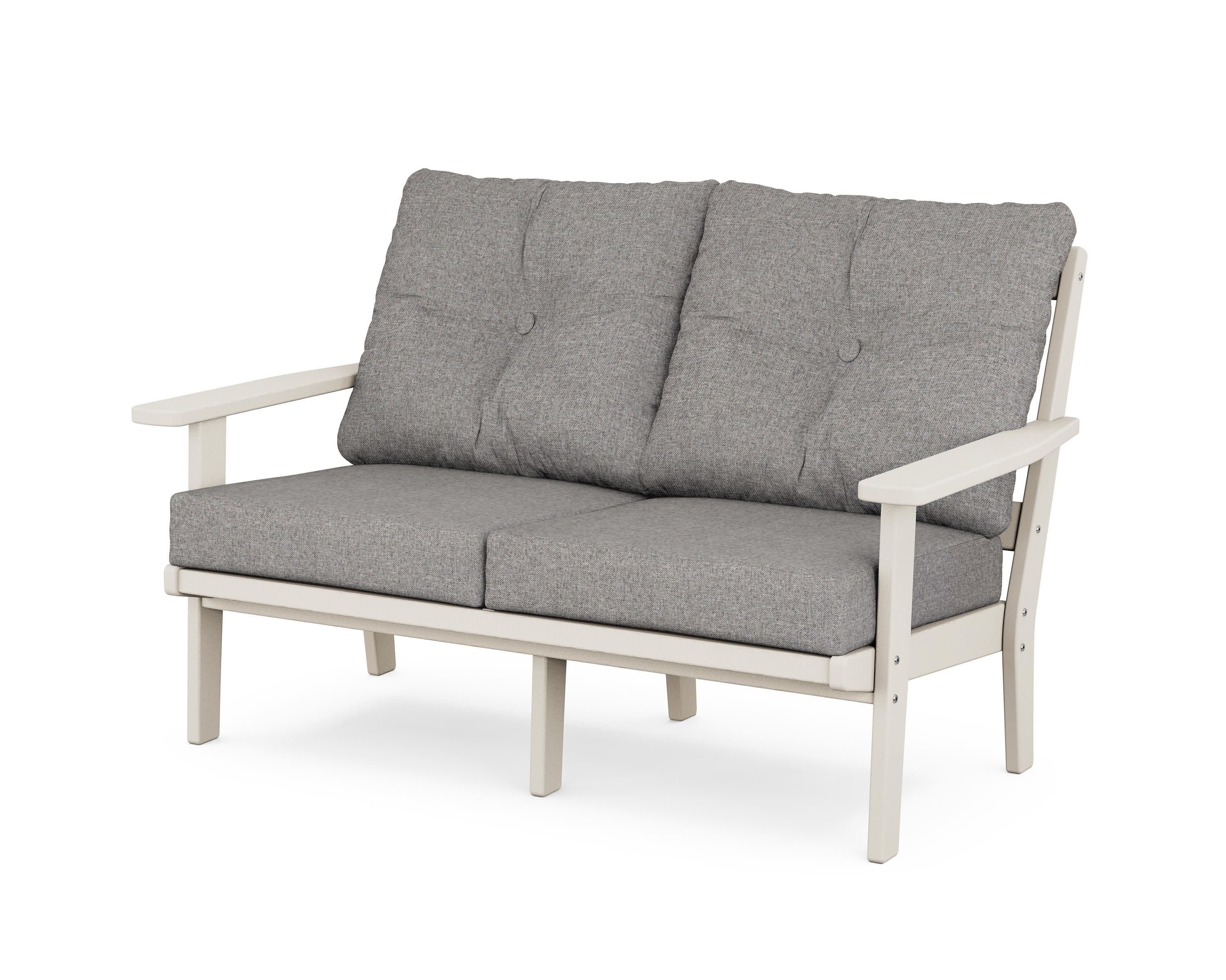 Oxford Deep SeatingLoveseat in Sand / Grey Mist