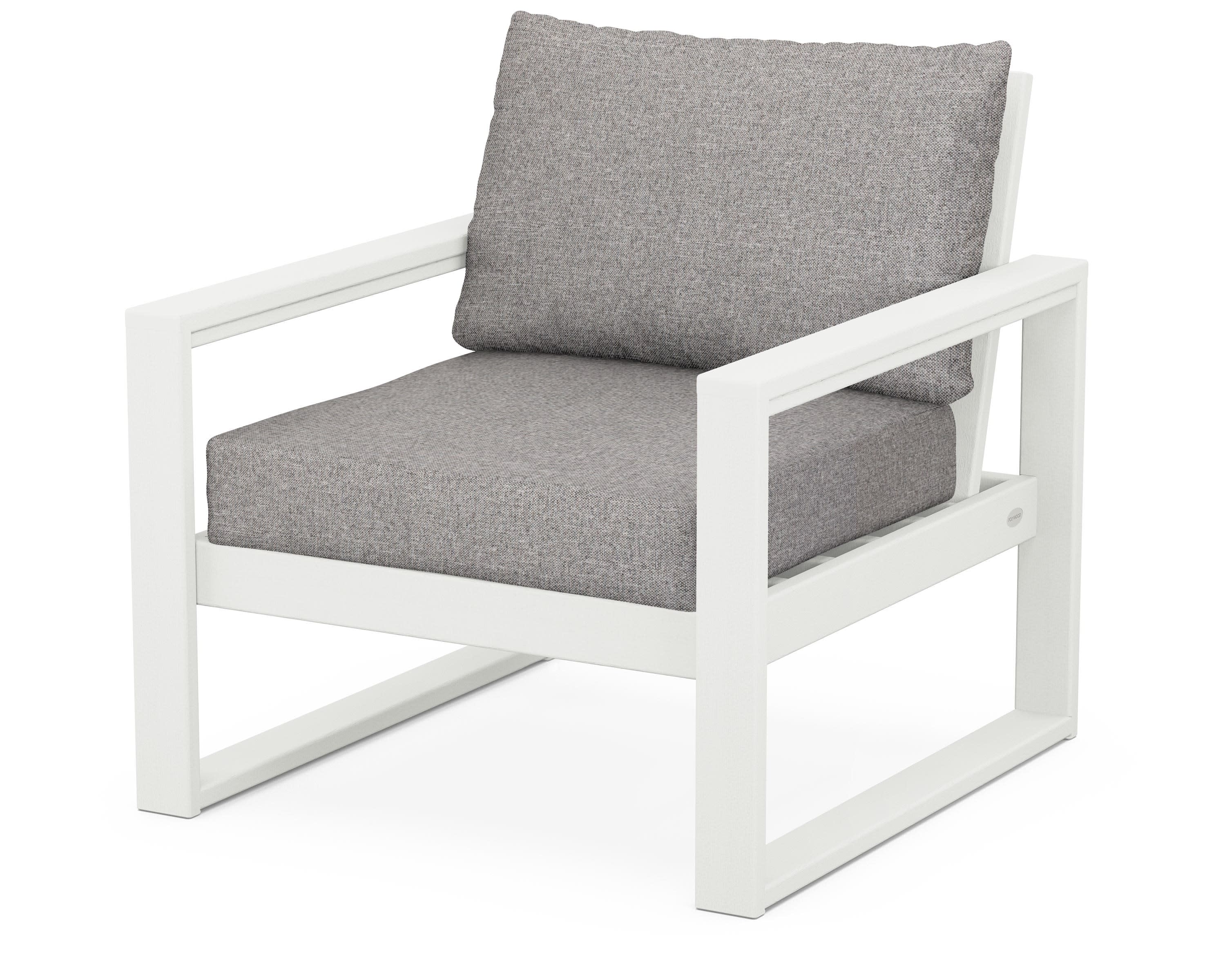 EDGE Club Chair in Vintage White / Grey Mist