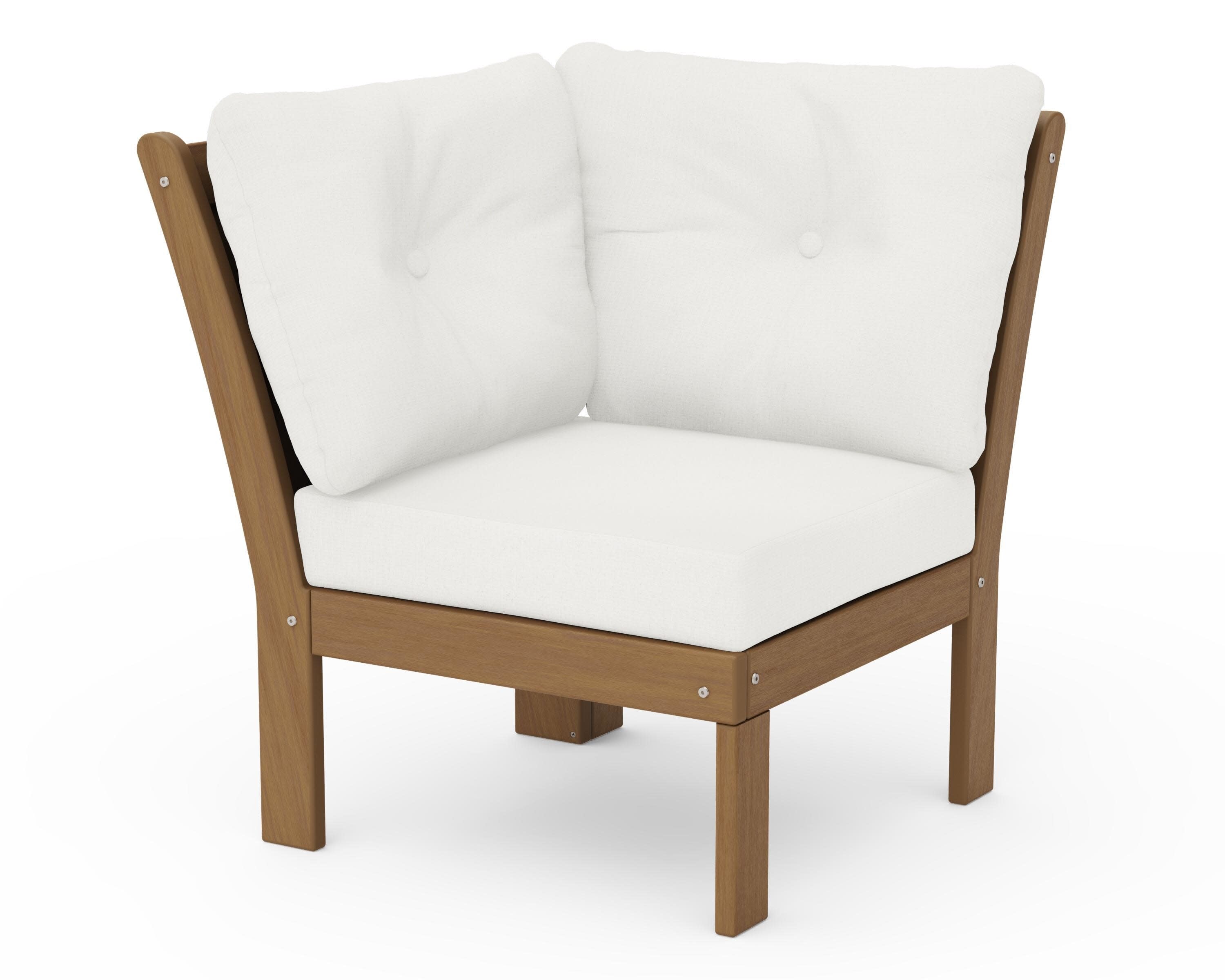 Vineyard Modular Corner Chair in Natural / Natural Linen