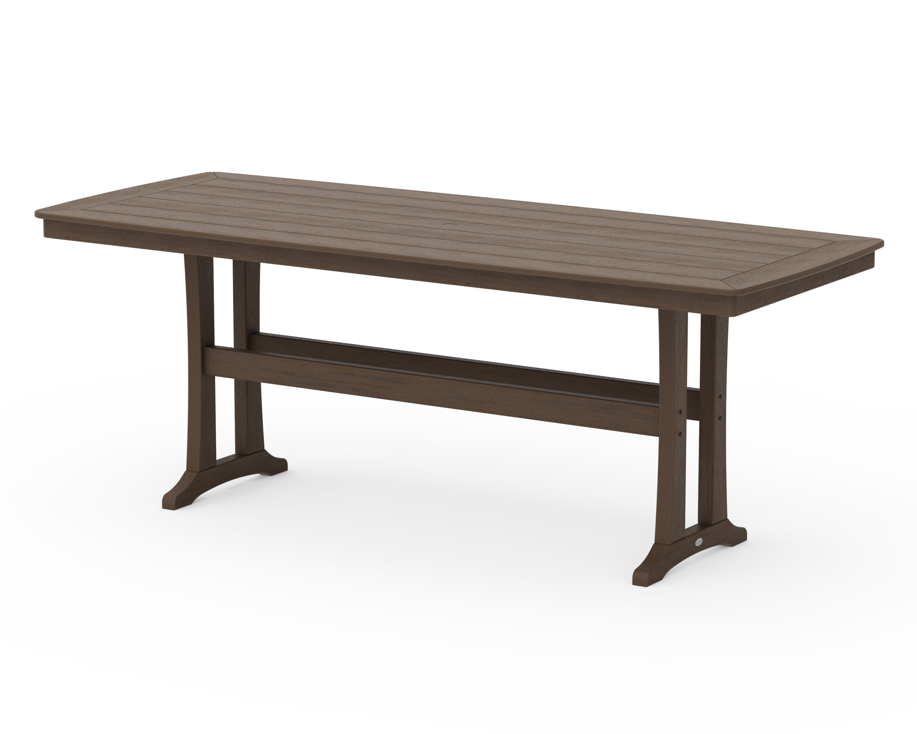 Nautical Trestle 39" x 97" Counter Table in Kona