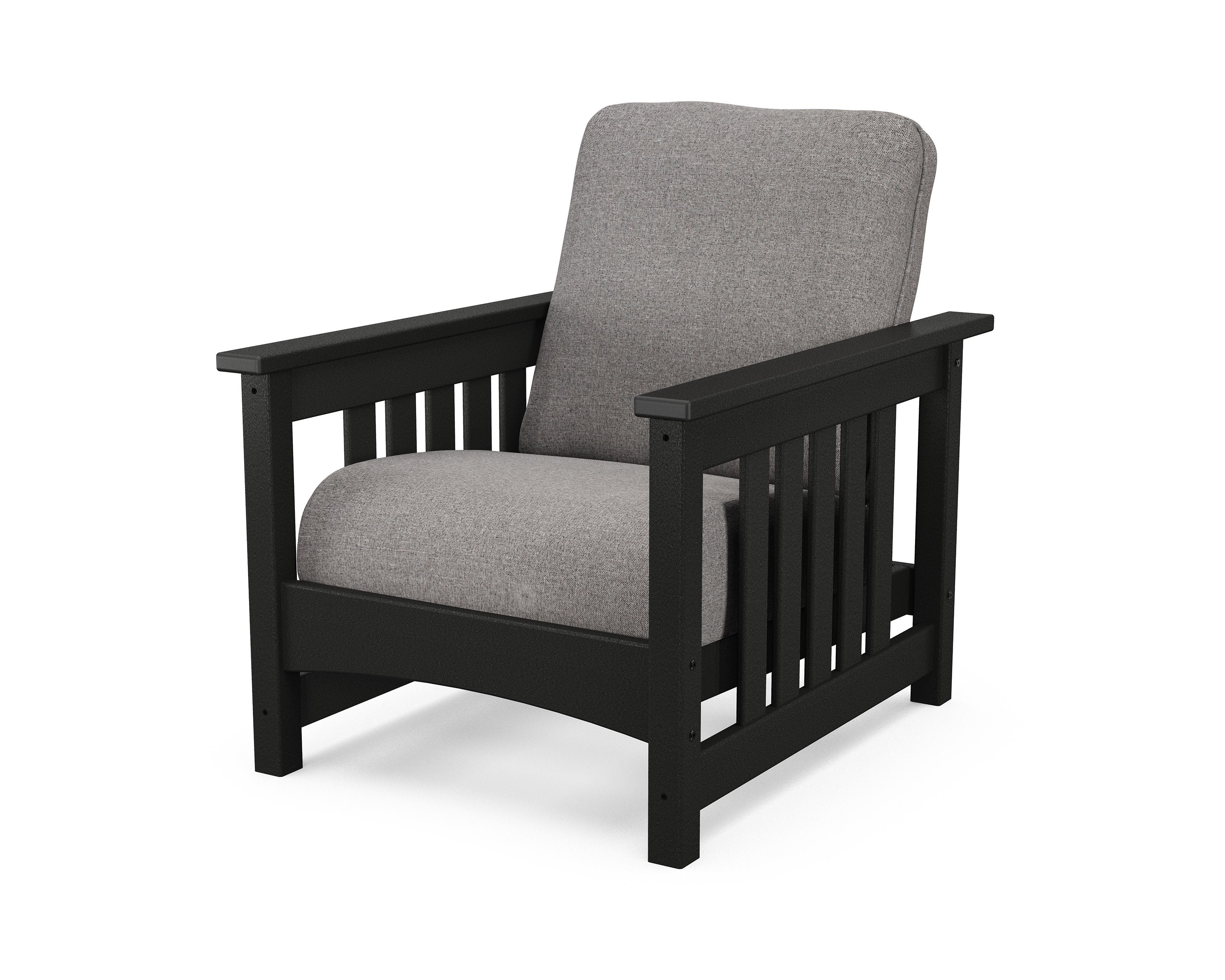 Club Mission Chair in Black / Grey Mist