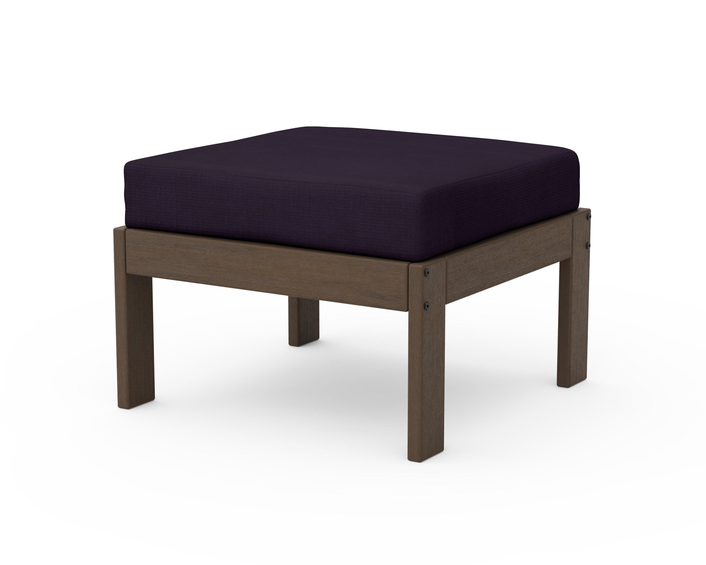 Vineyard Modular Ottoman in Kona / Navy Linen