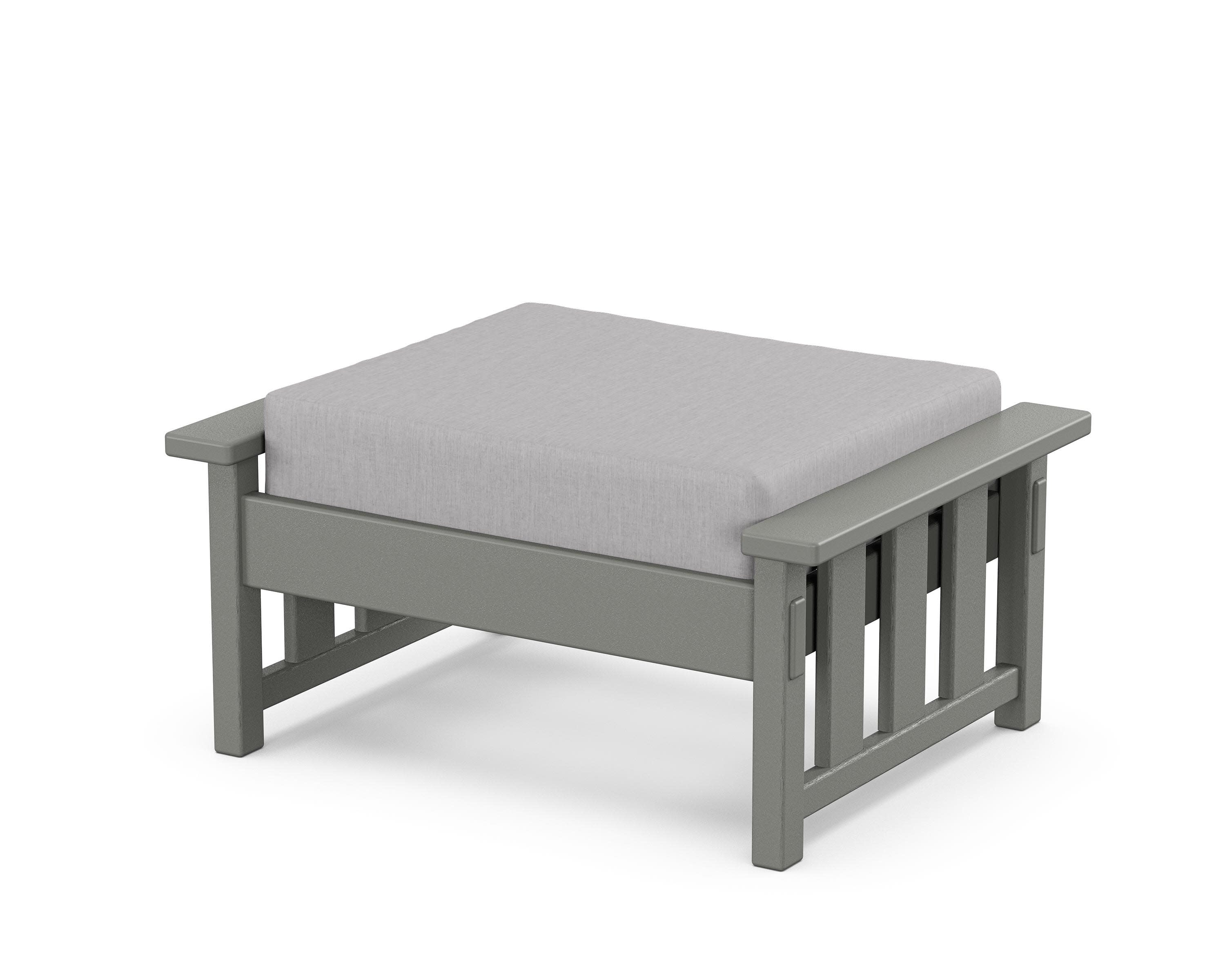 Acadia Deep Seating Ottoman in Slate Grey / Granite