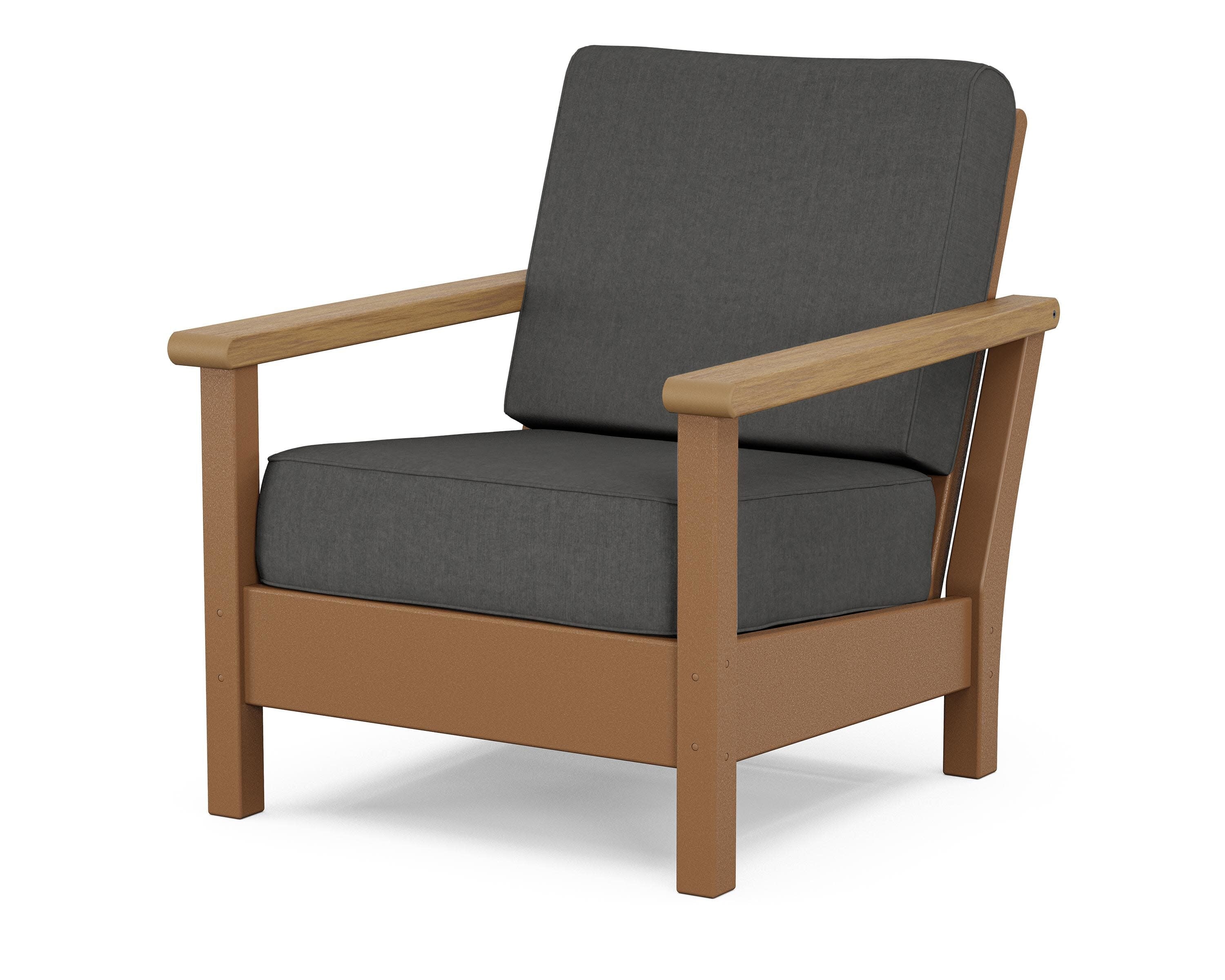 Harbour Deep Seating Chair in Teak / Natural / Spectrum Carbon