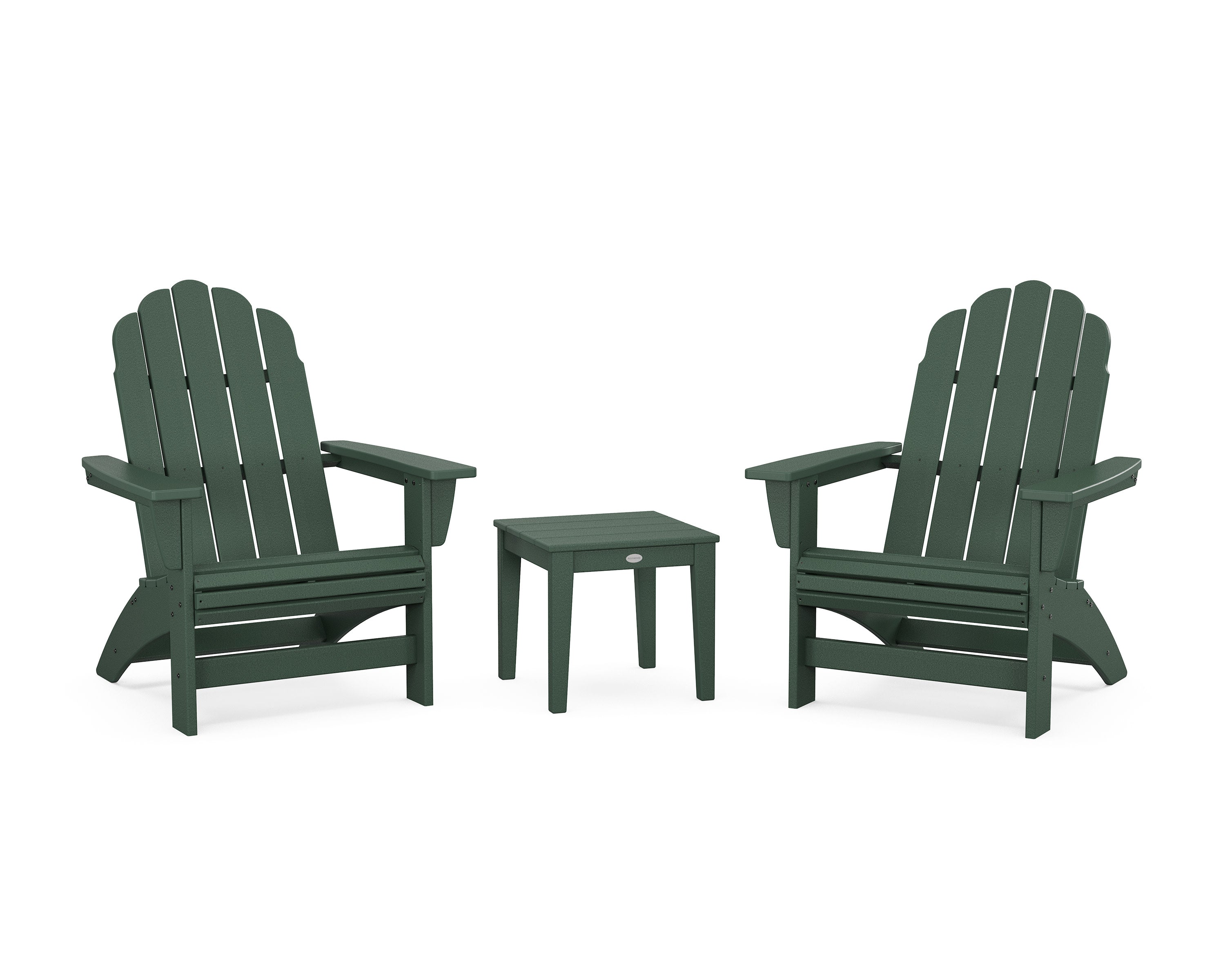 3-Piece Vineyard Grand Adirondack Set in Green