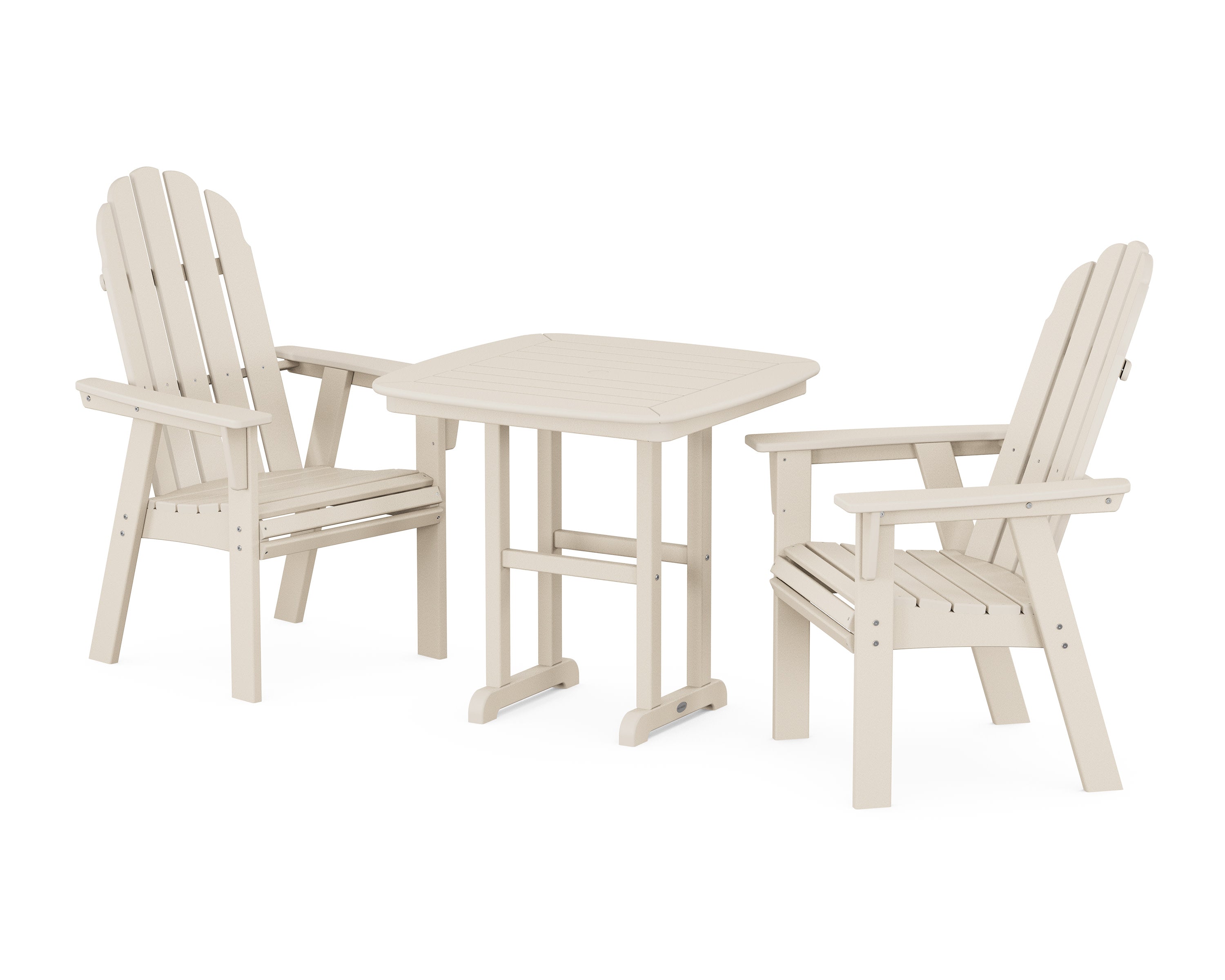 Vineyard Adirondack 3-Piece Dining Set in Sand