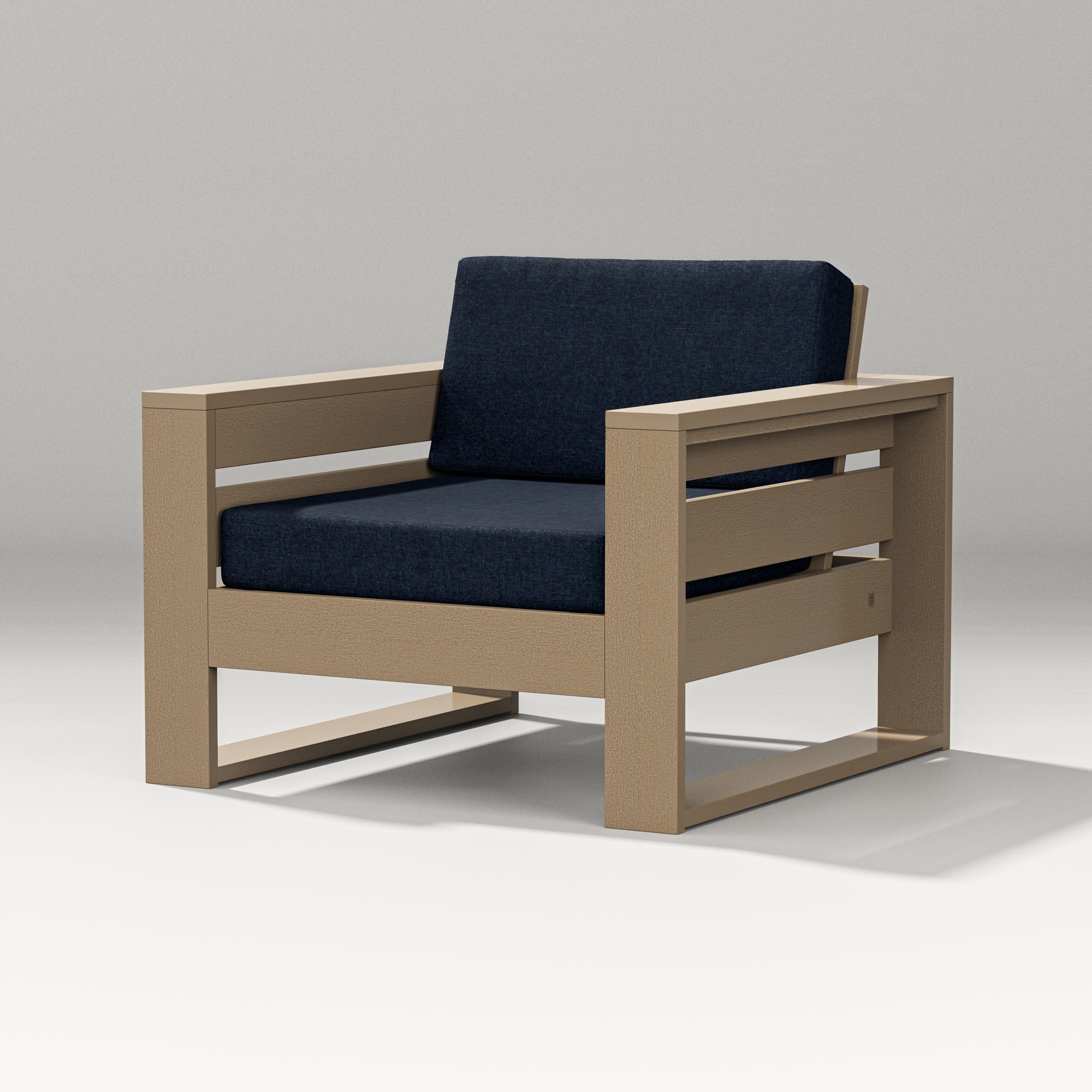 Latitude Lounge Chair in Vintage Sahara / Marine Indigo