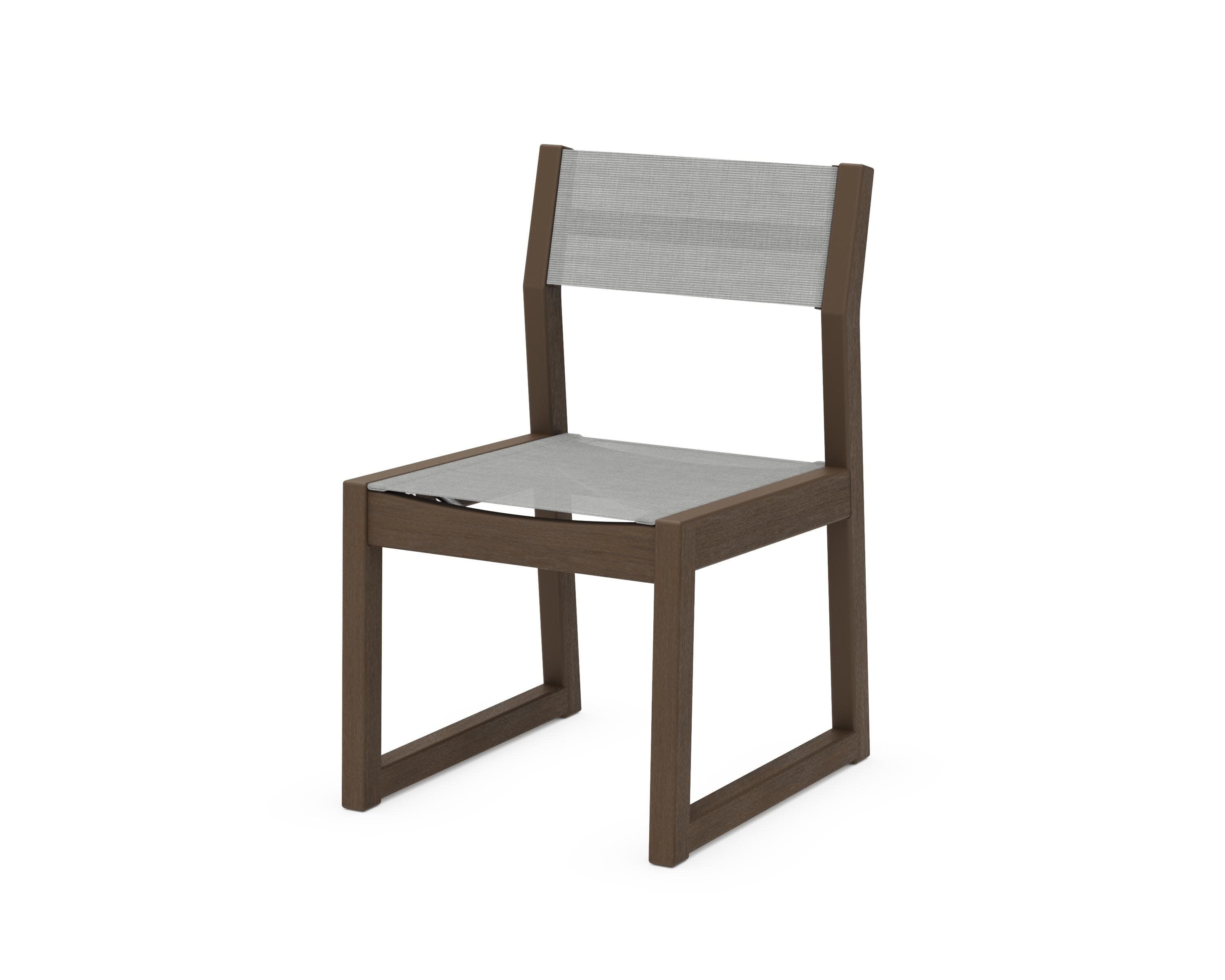 EDGE Sling Dining Side Chair in Kona / Metallic Sling