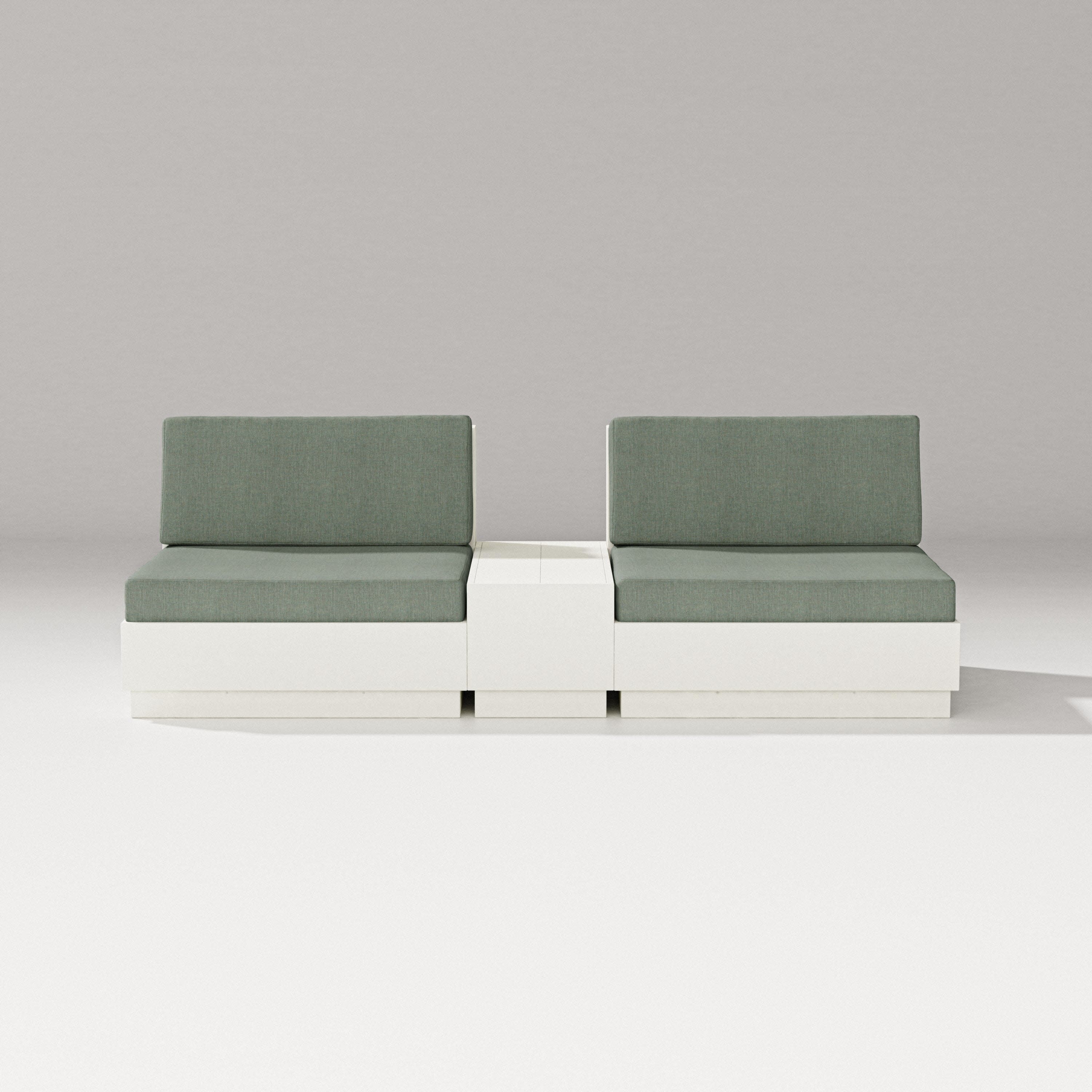 Elevate Lounge Chair Set in Vintage White / Cast Sage