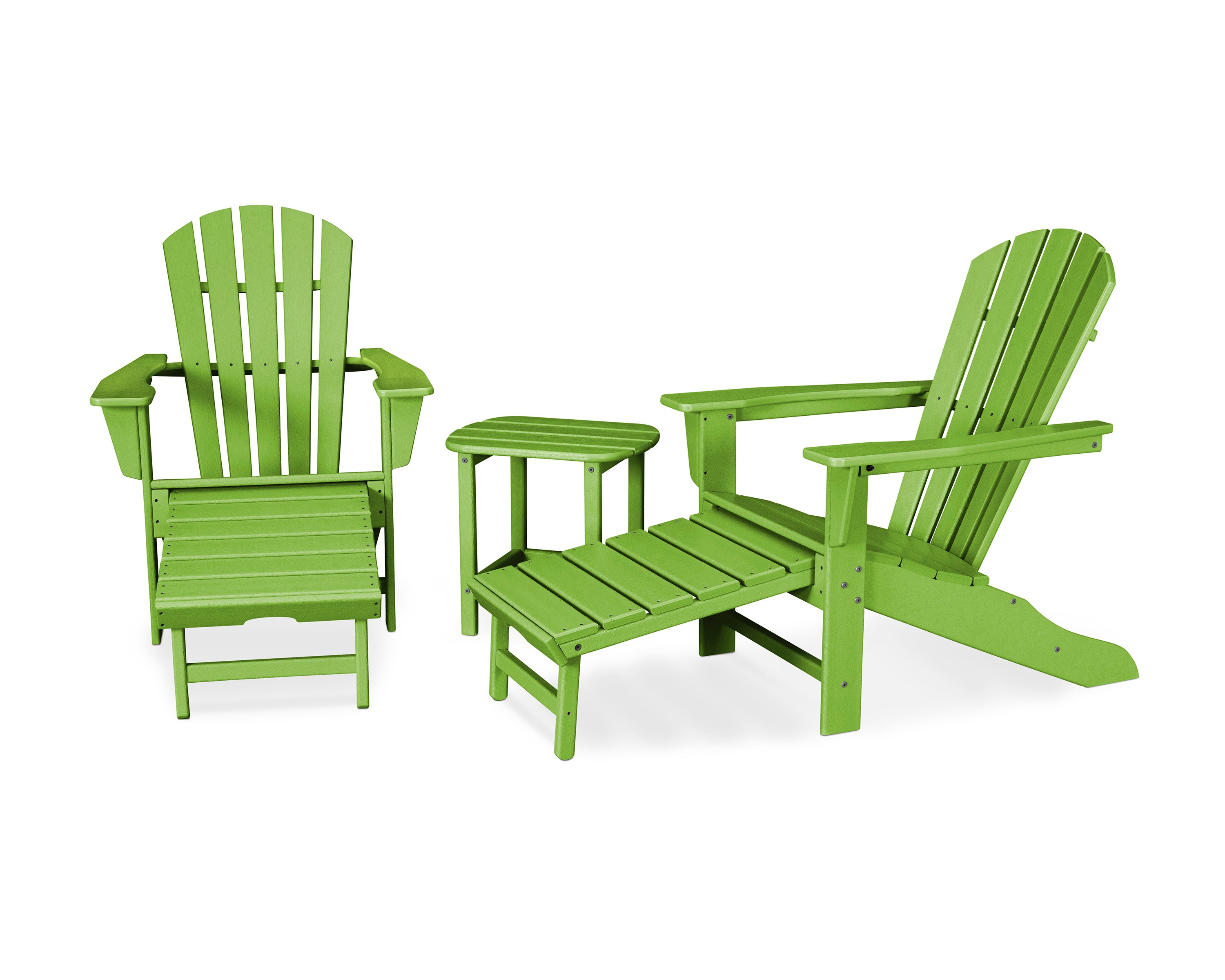 Palm Coast Ultimate Adirondack 3-Piece Set in Lime