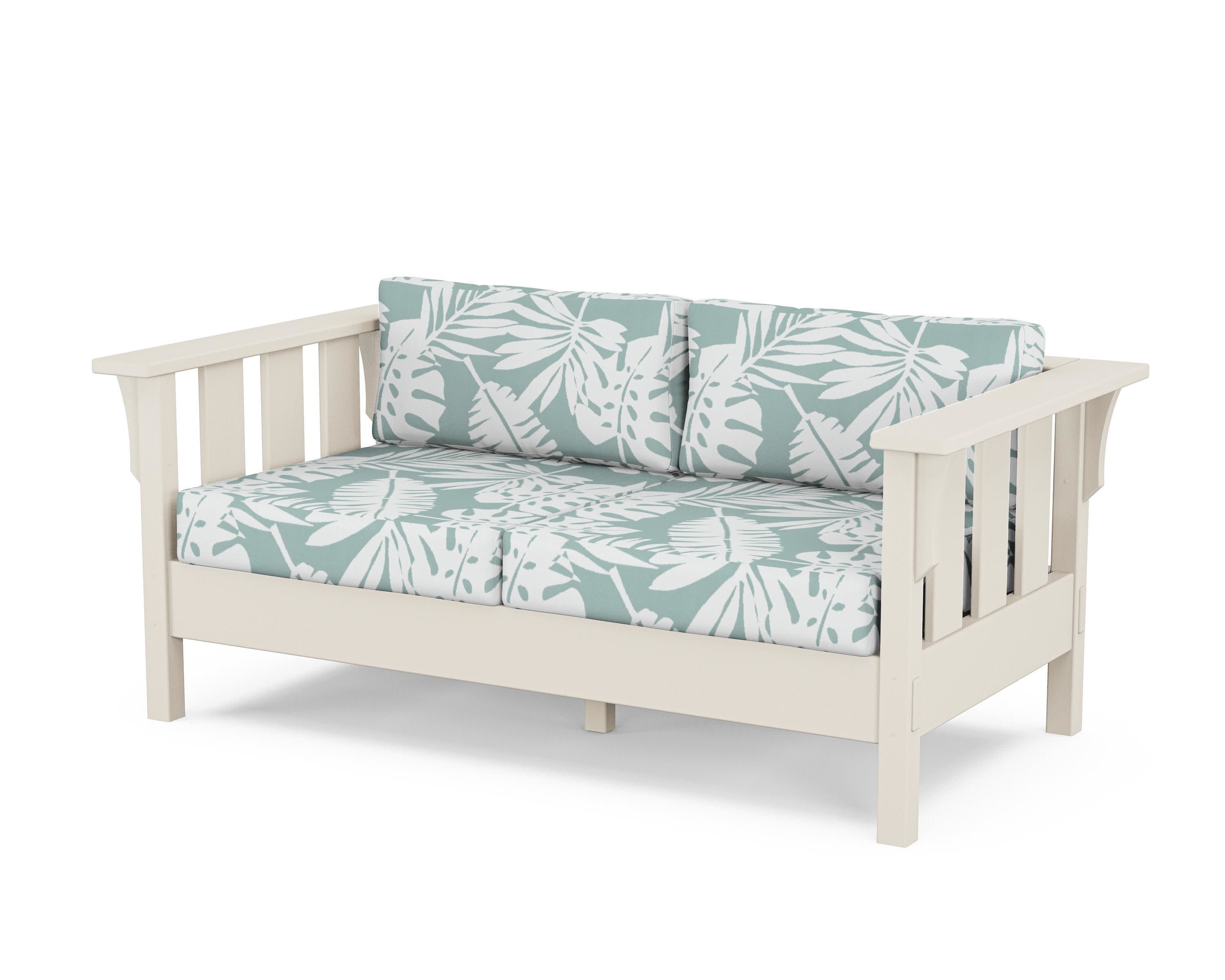 Acadia Deep Seating Loveseat in Sand / Leaf Glacier Spa