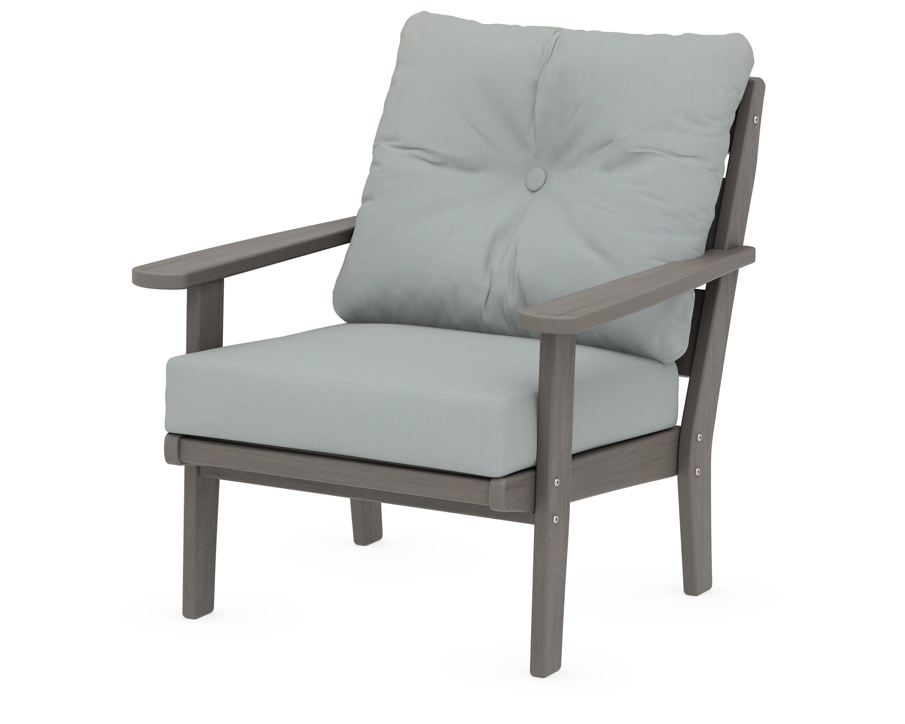 Lakeside Deep Seating Chair in Driftwood / Spa