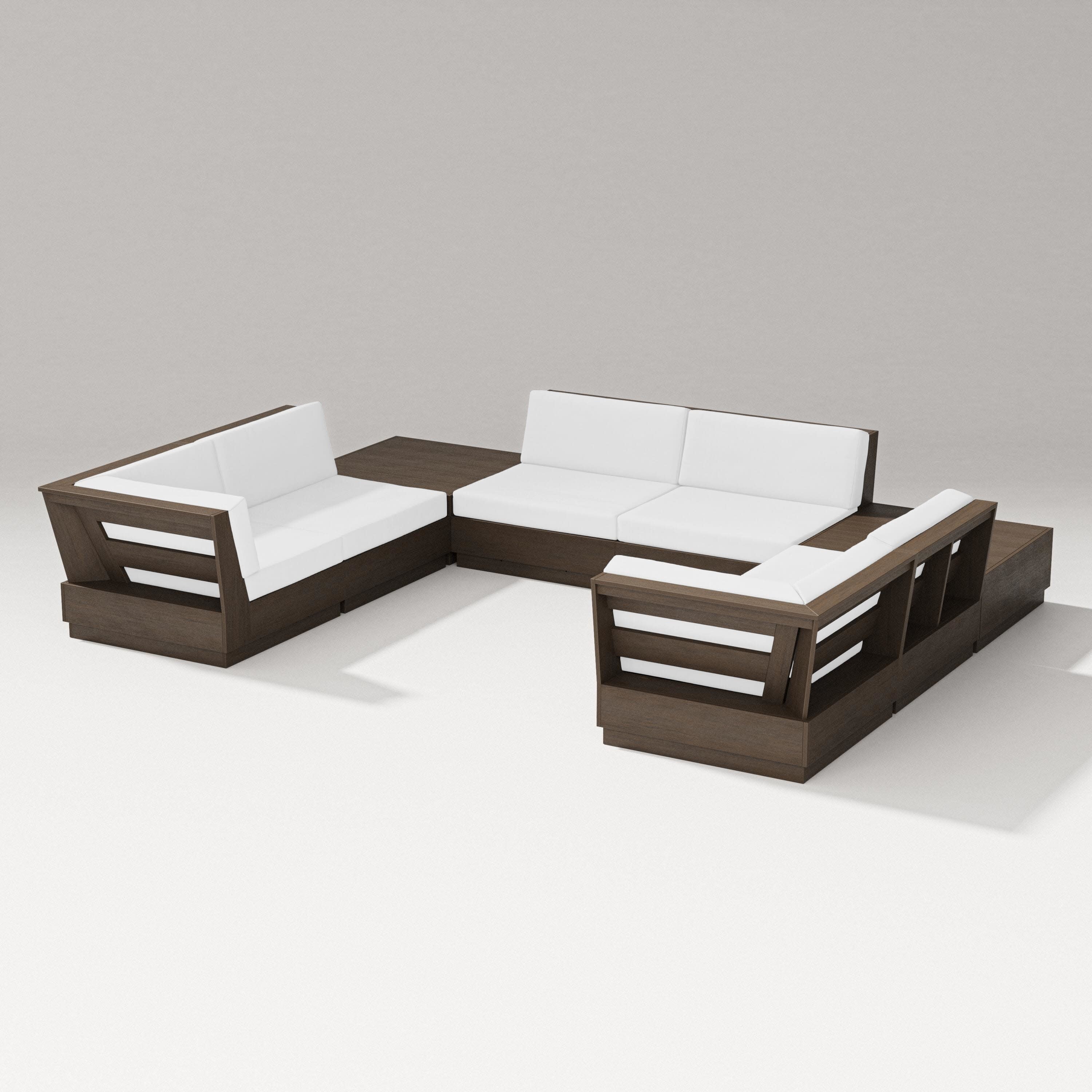 Elevate 8-Piece U-Shaped Sectional in Kona / Natural