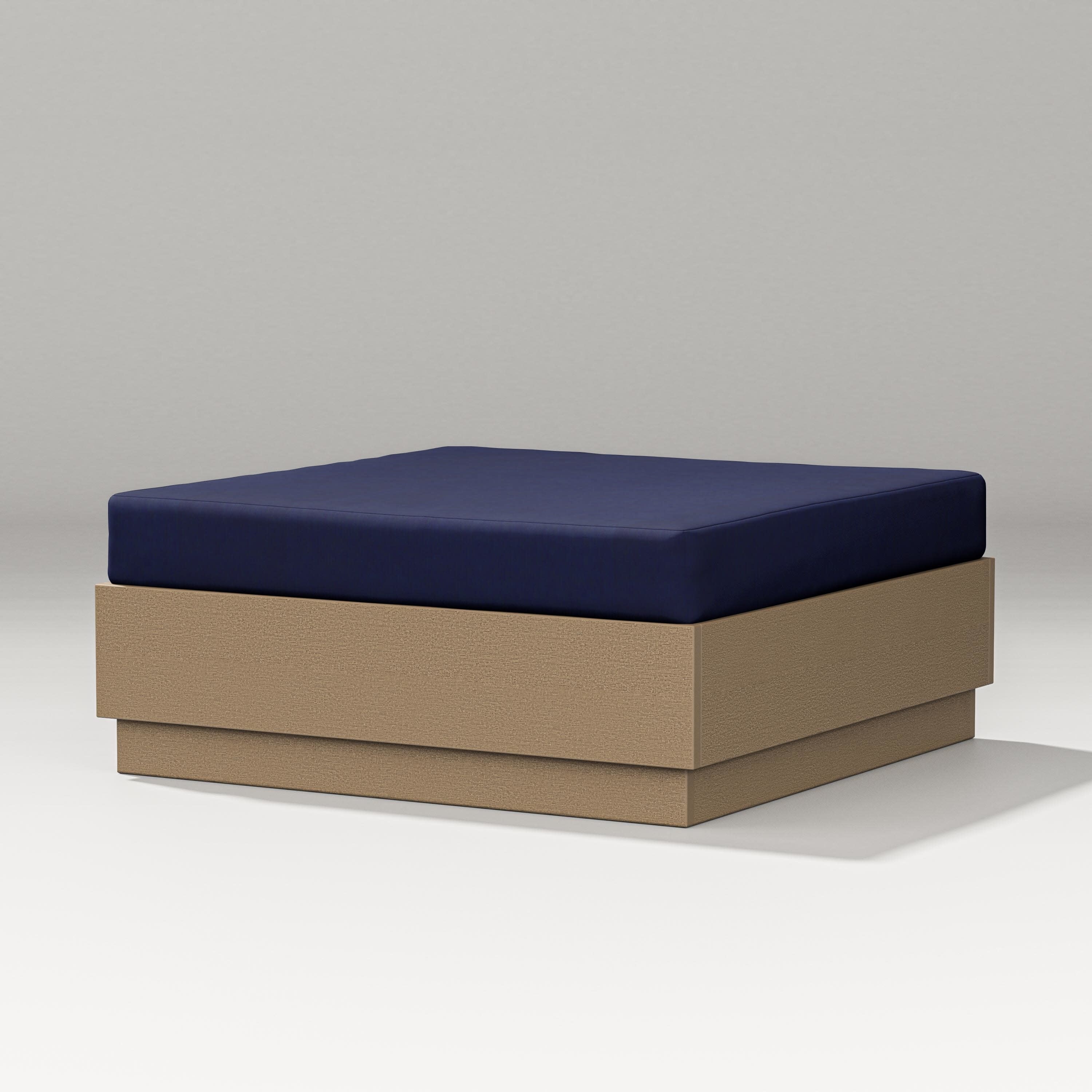 Elevate Lounge Ottoman in Vintage Sahara / Navy