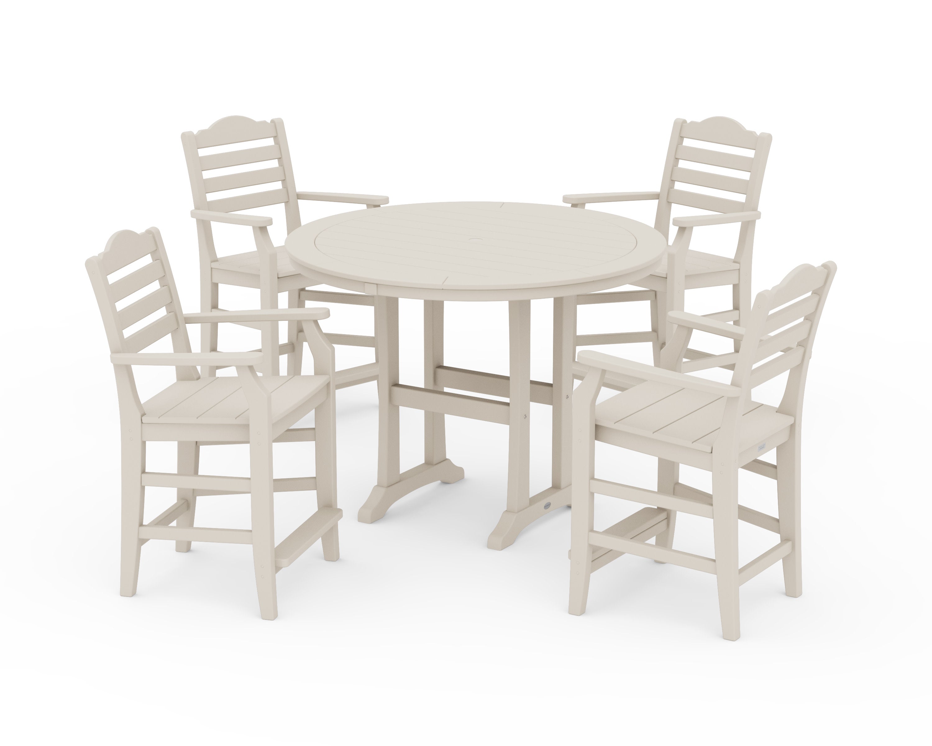 Savannah 5-Piece Round Counter Set in Sand