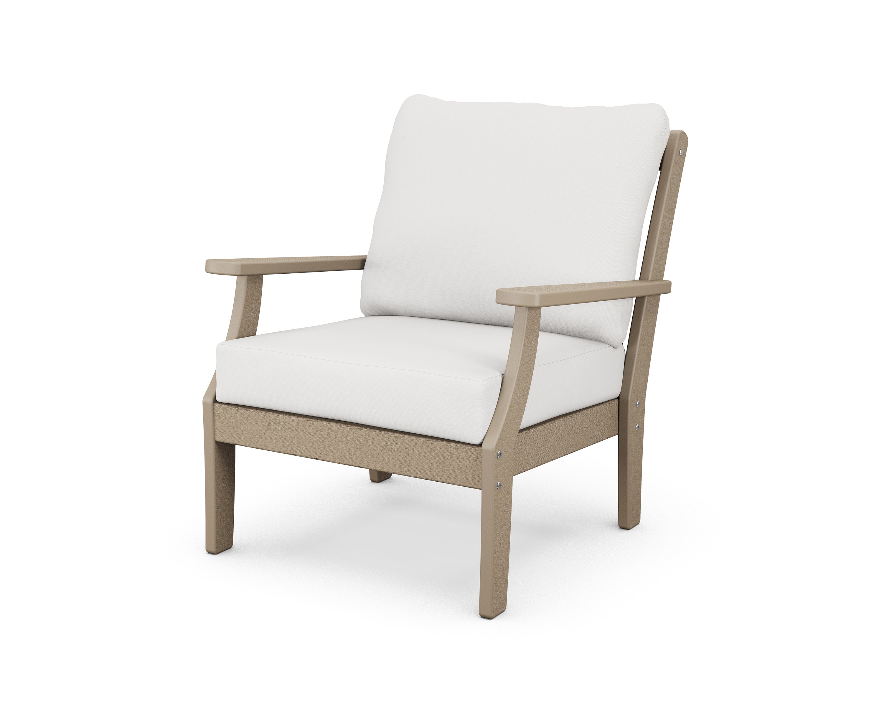 Braxton Deep Seating Chair in Vintage Sahara / Natural Linen
