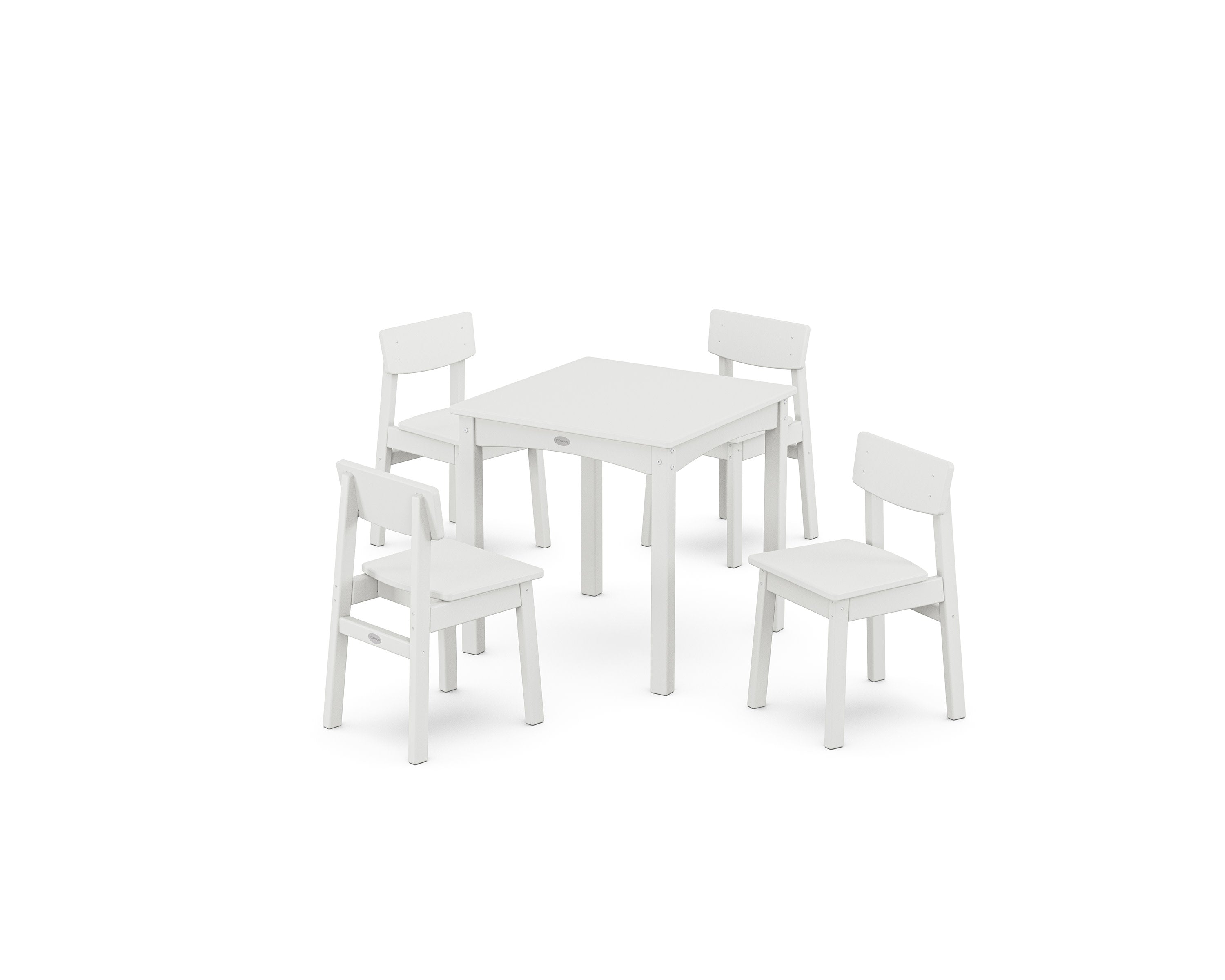 Modern Studio Kids 5-Piece Dining Set in White
