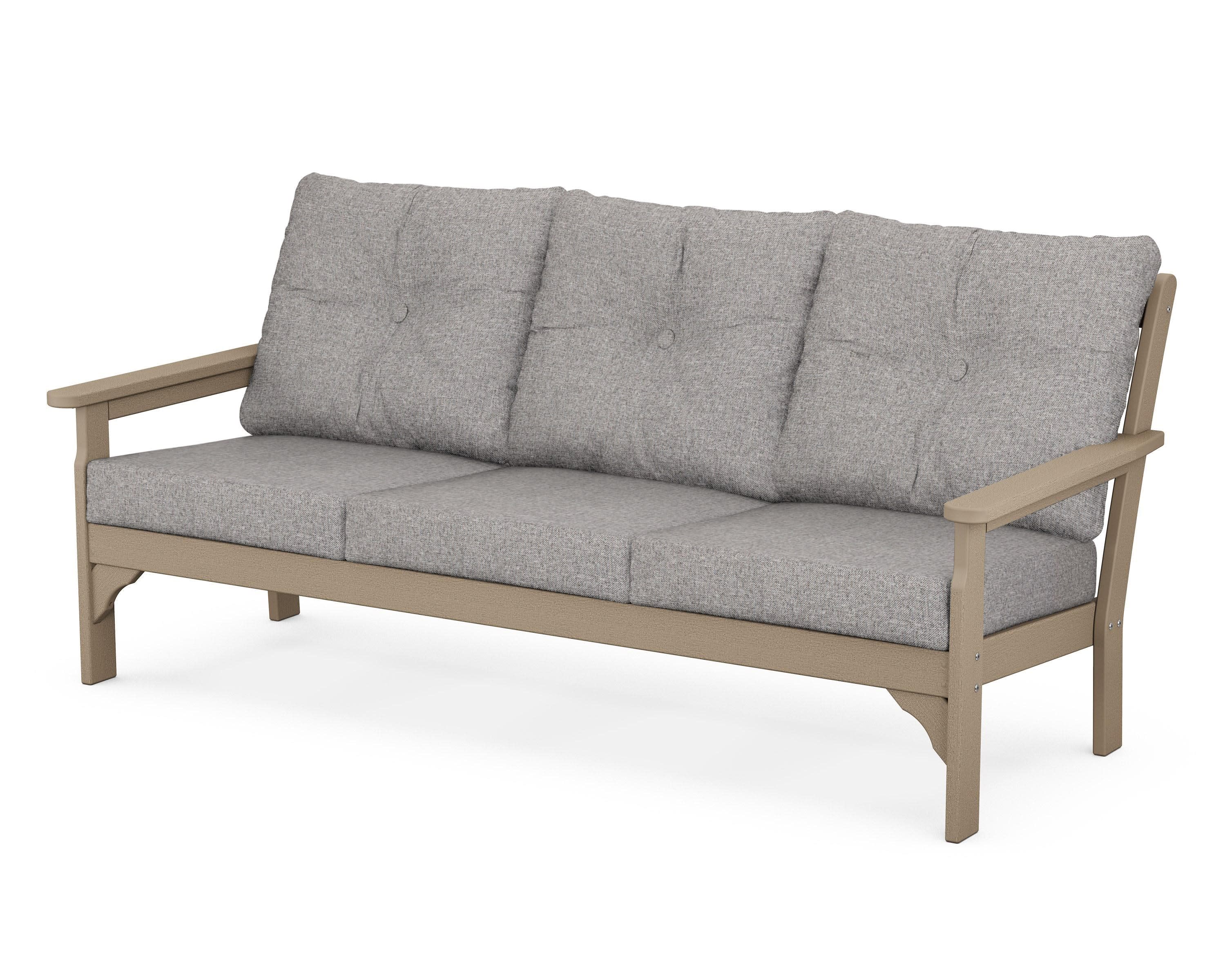 Vineyard Deep Seating Sofa in Vintage Sahara / Grey Mist