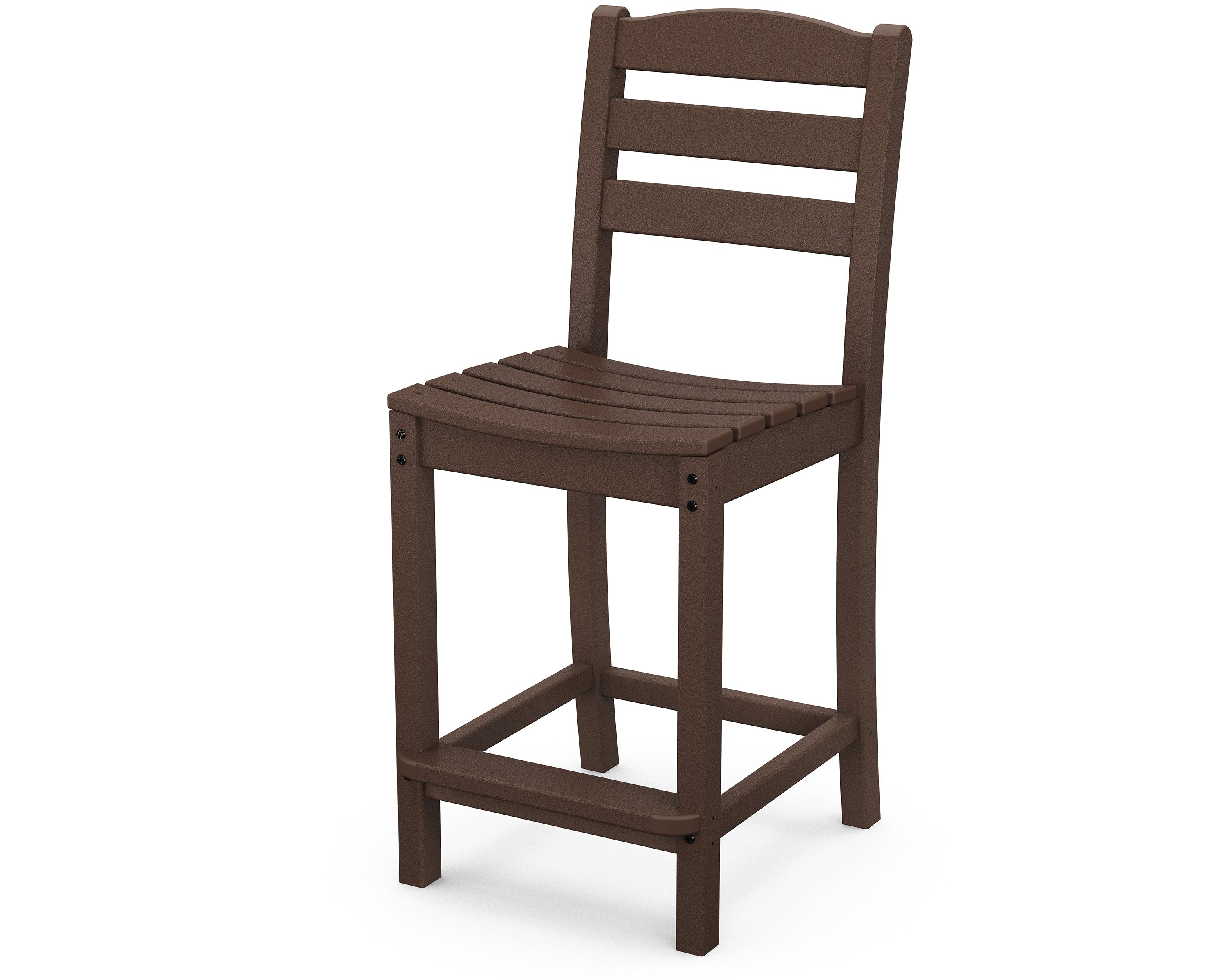 La Casa Caf Counter Side Chair in Mahogany
