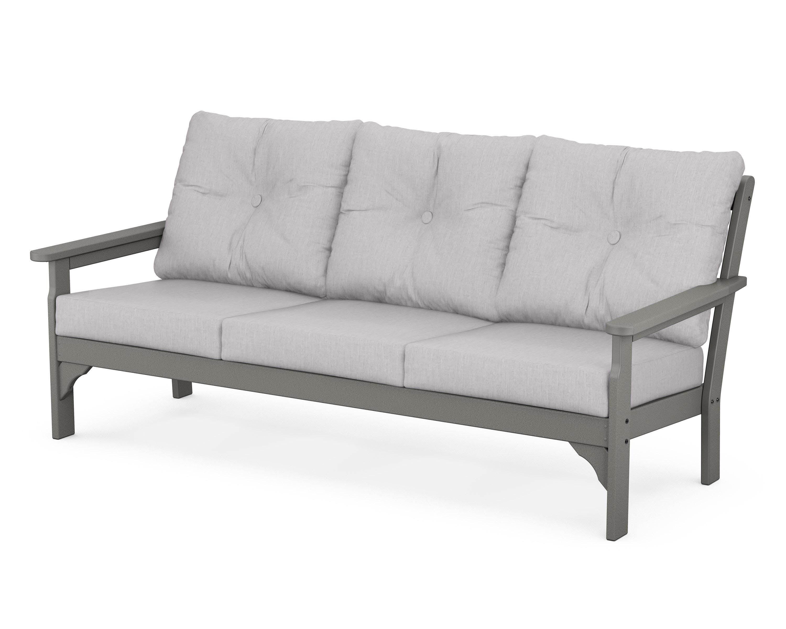 Vineyard Deep Seating Sofa in Slate Grey / Granite