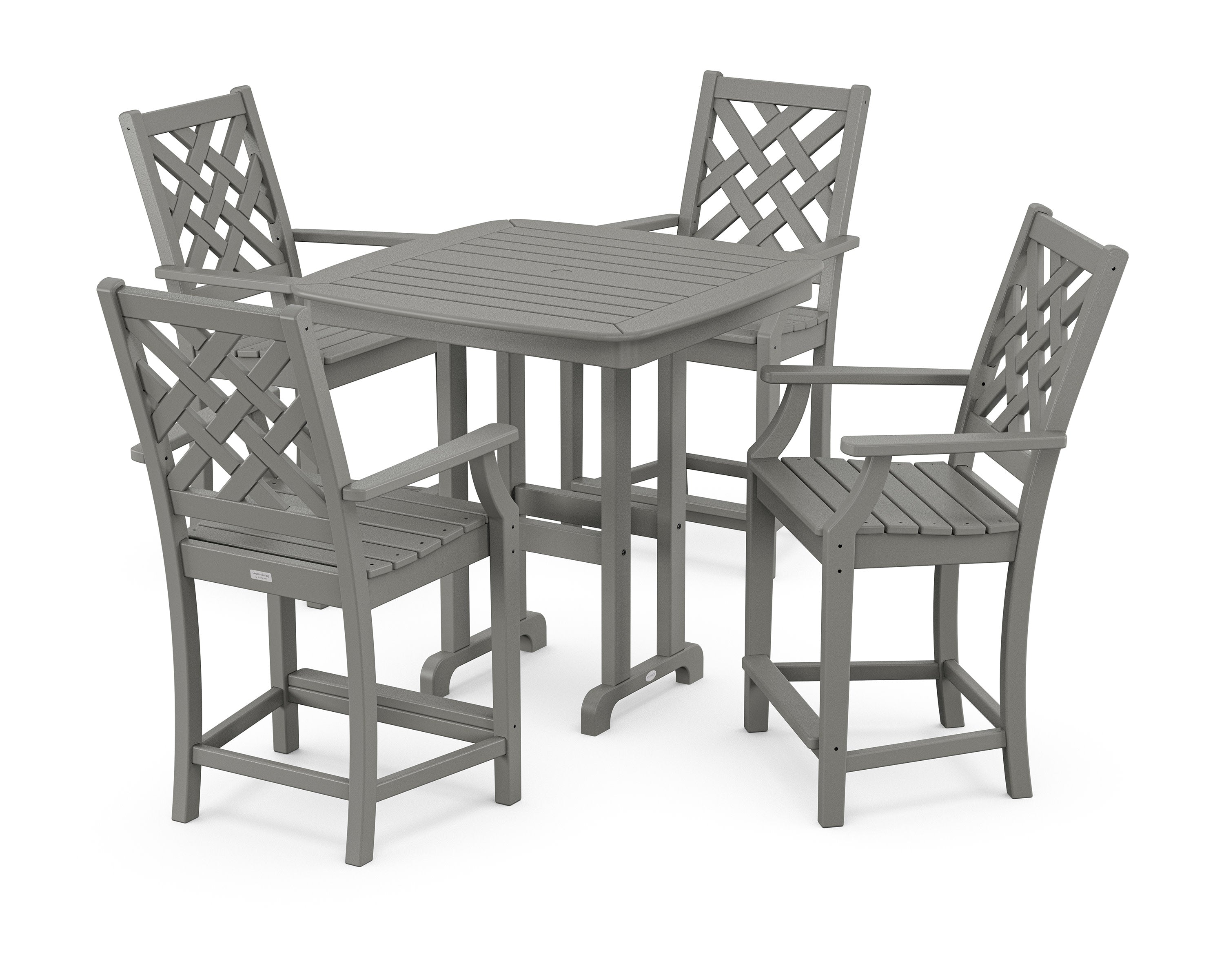 Wovendale 5-Piece Counter Set in Slate Grey