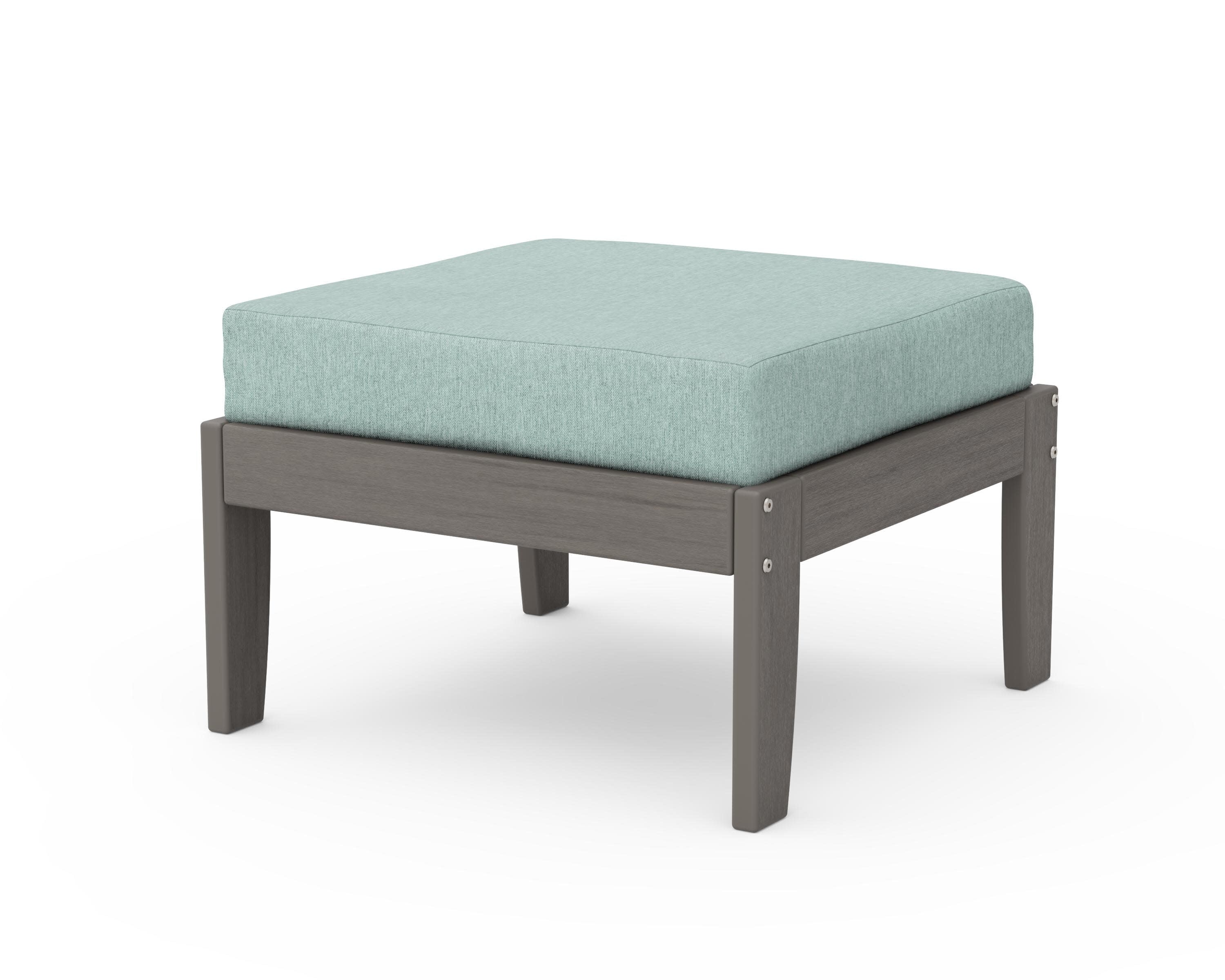 Modular Ottoman - Classic in Driftwood / Glacier Spa