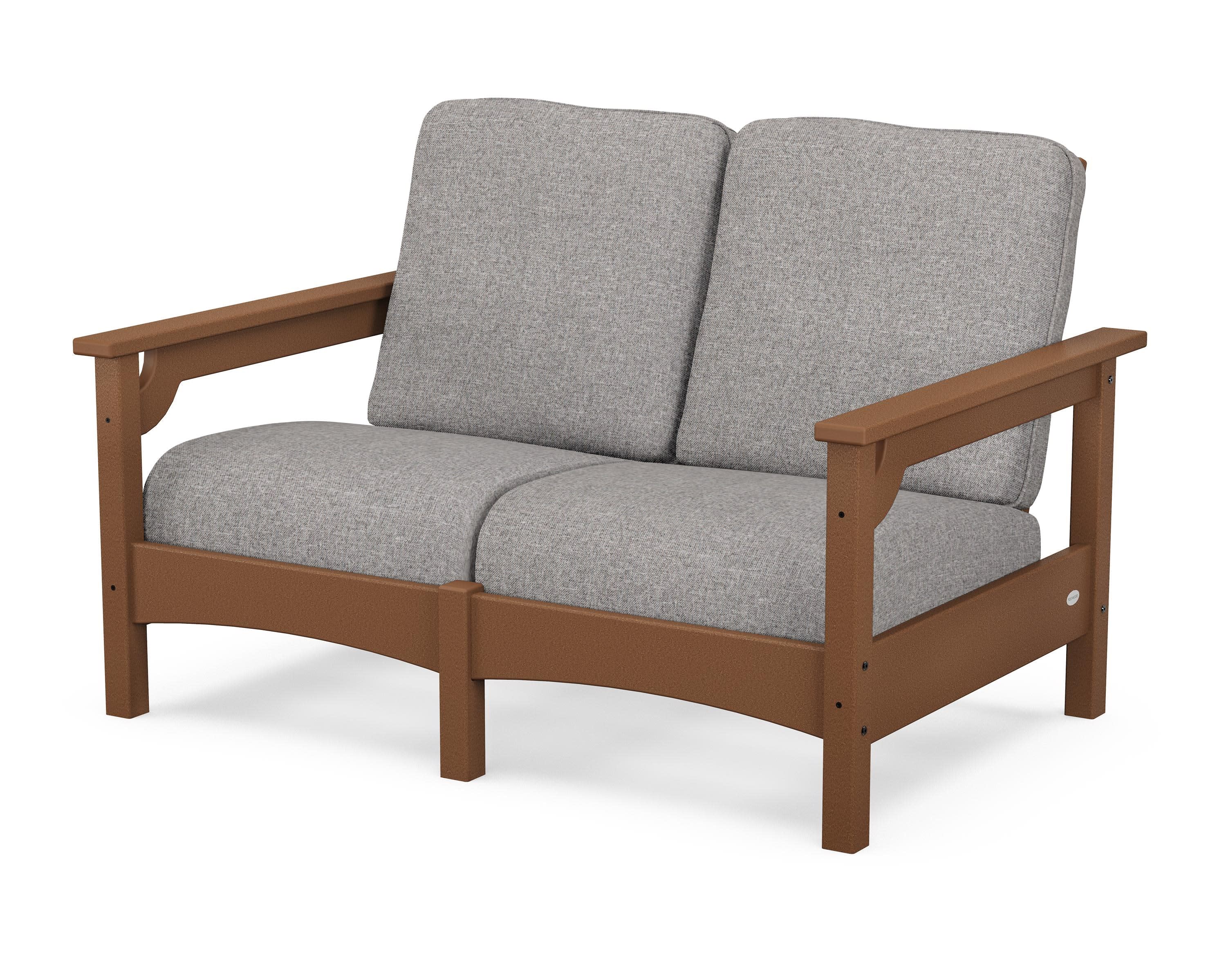 Club Loveseat in Teak / Grey Mist