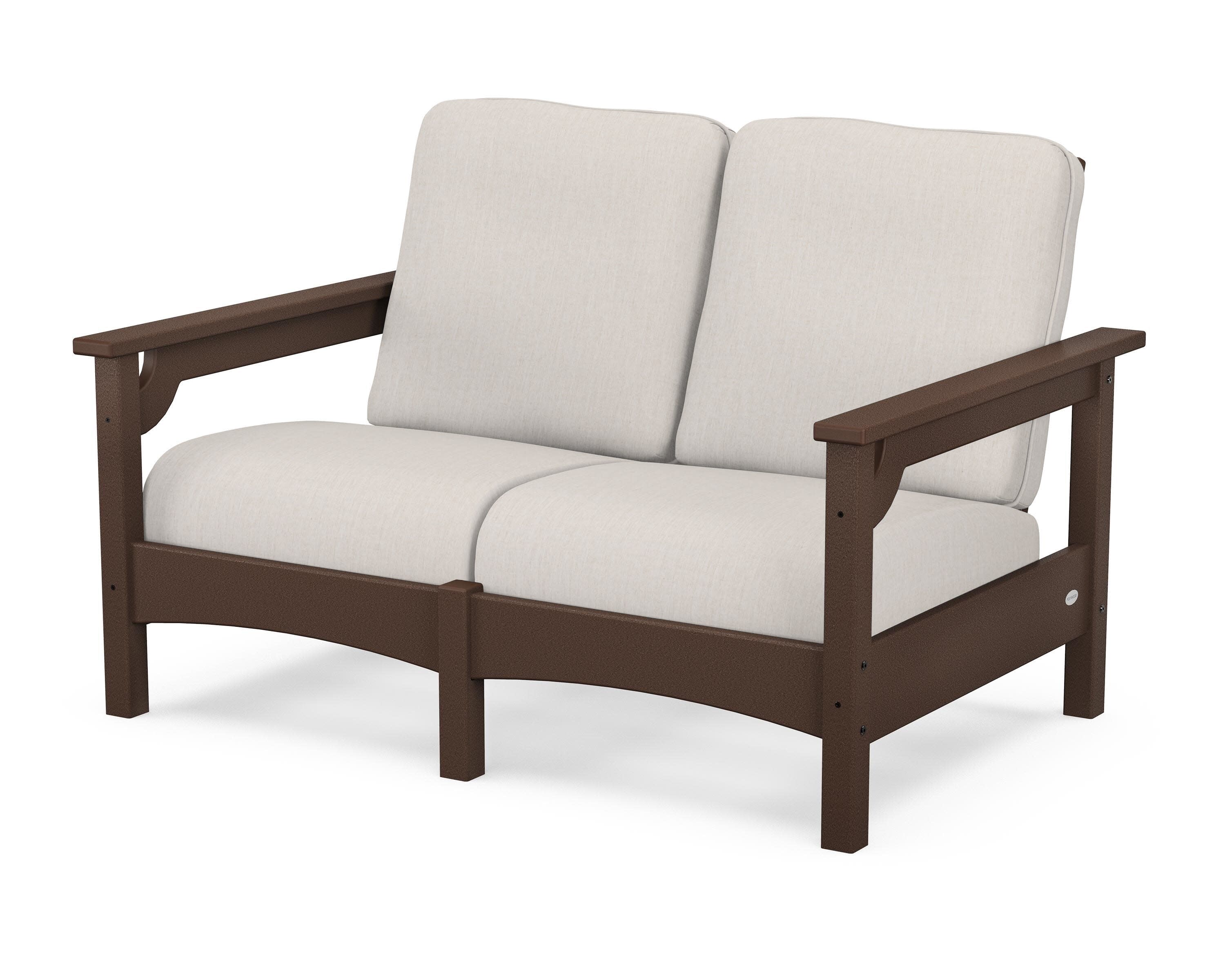 Club Loveseat in Mahogany / Cast Ash