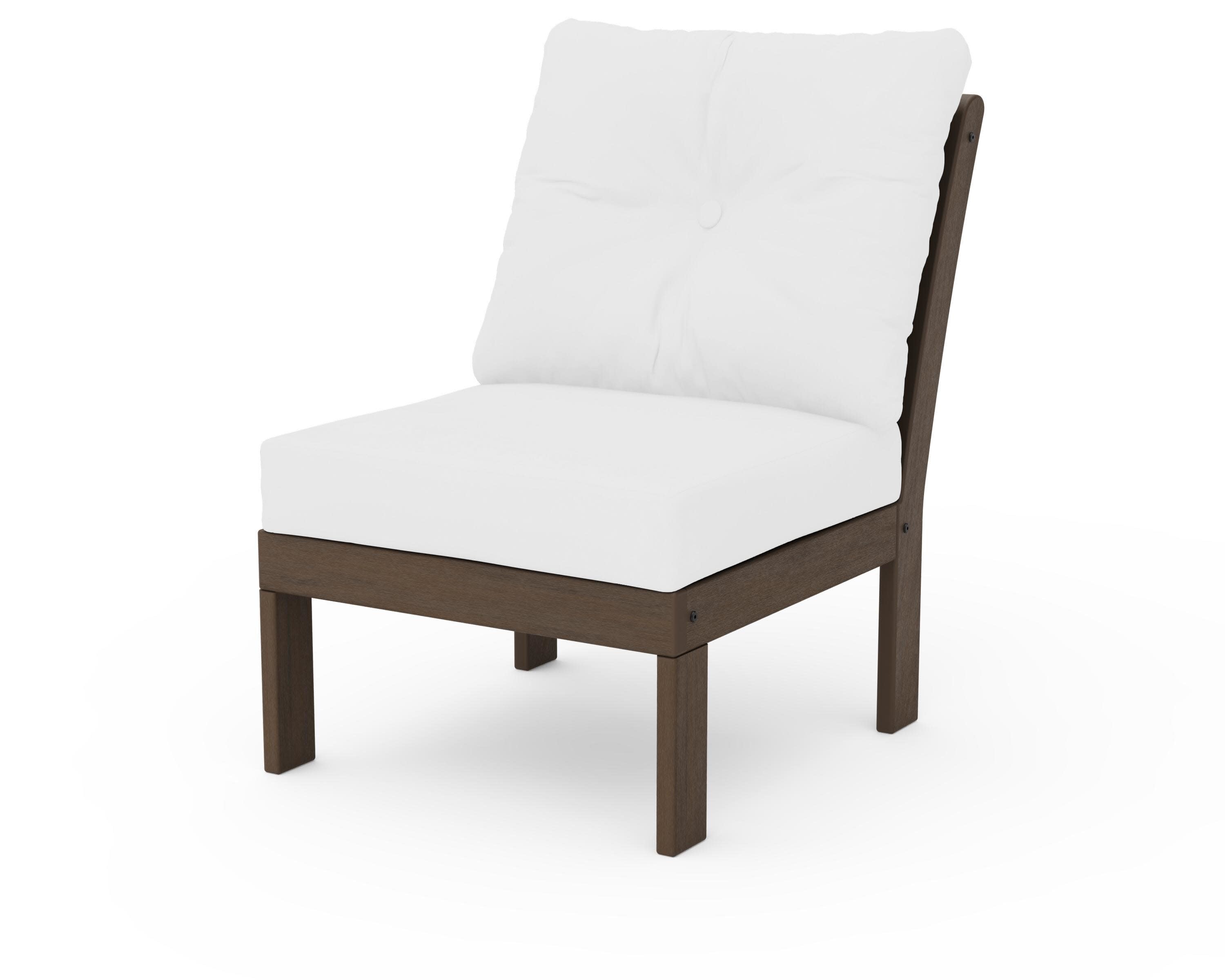 Vineyard Modular Armless Chair in Kona / Natural