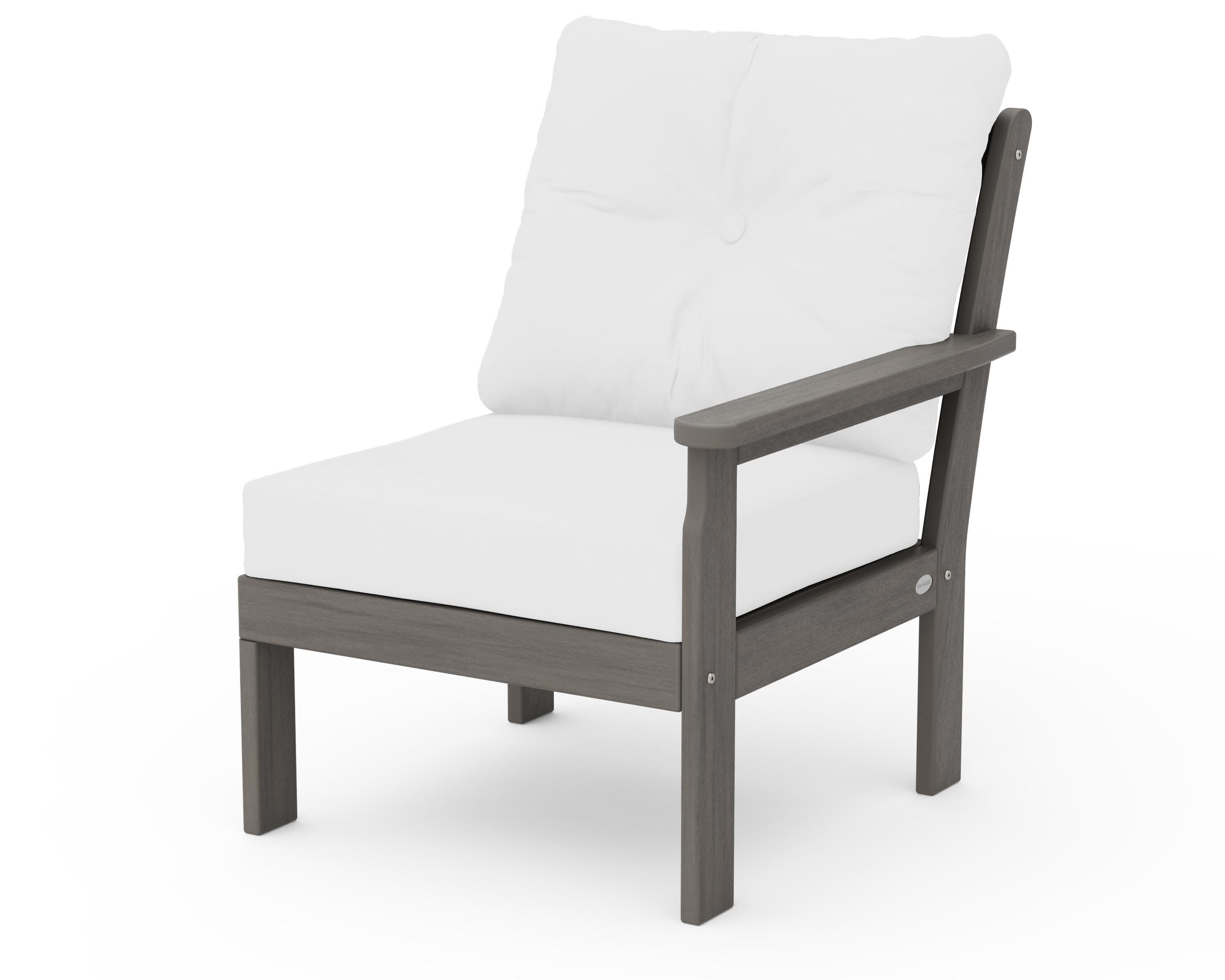 Vineyard Modular Right Arm Chair in Driftwood / Natural