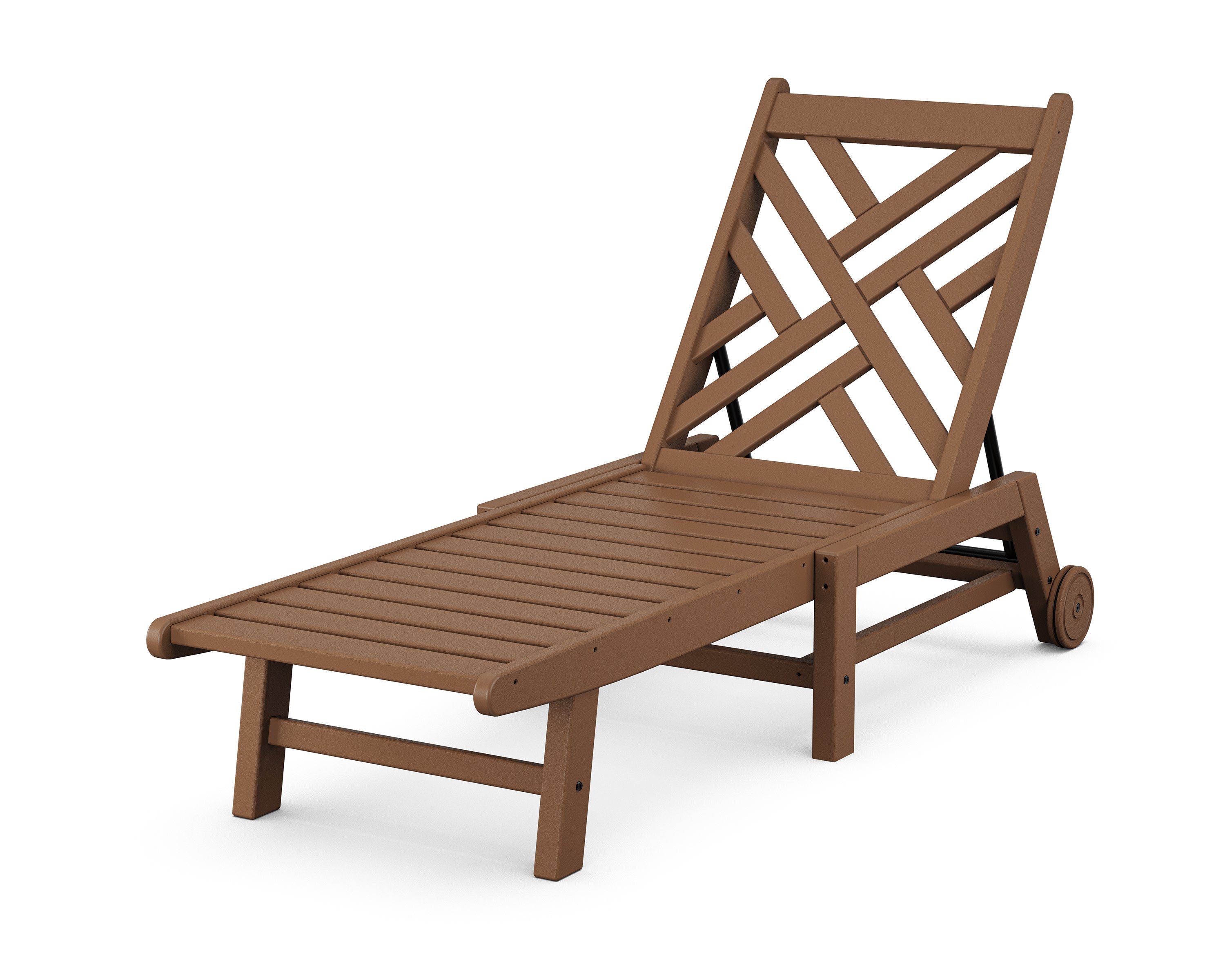 Chippendale Chaise with Wheels in Teak