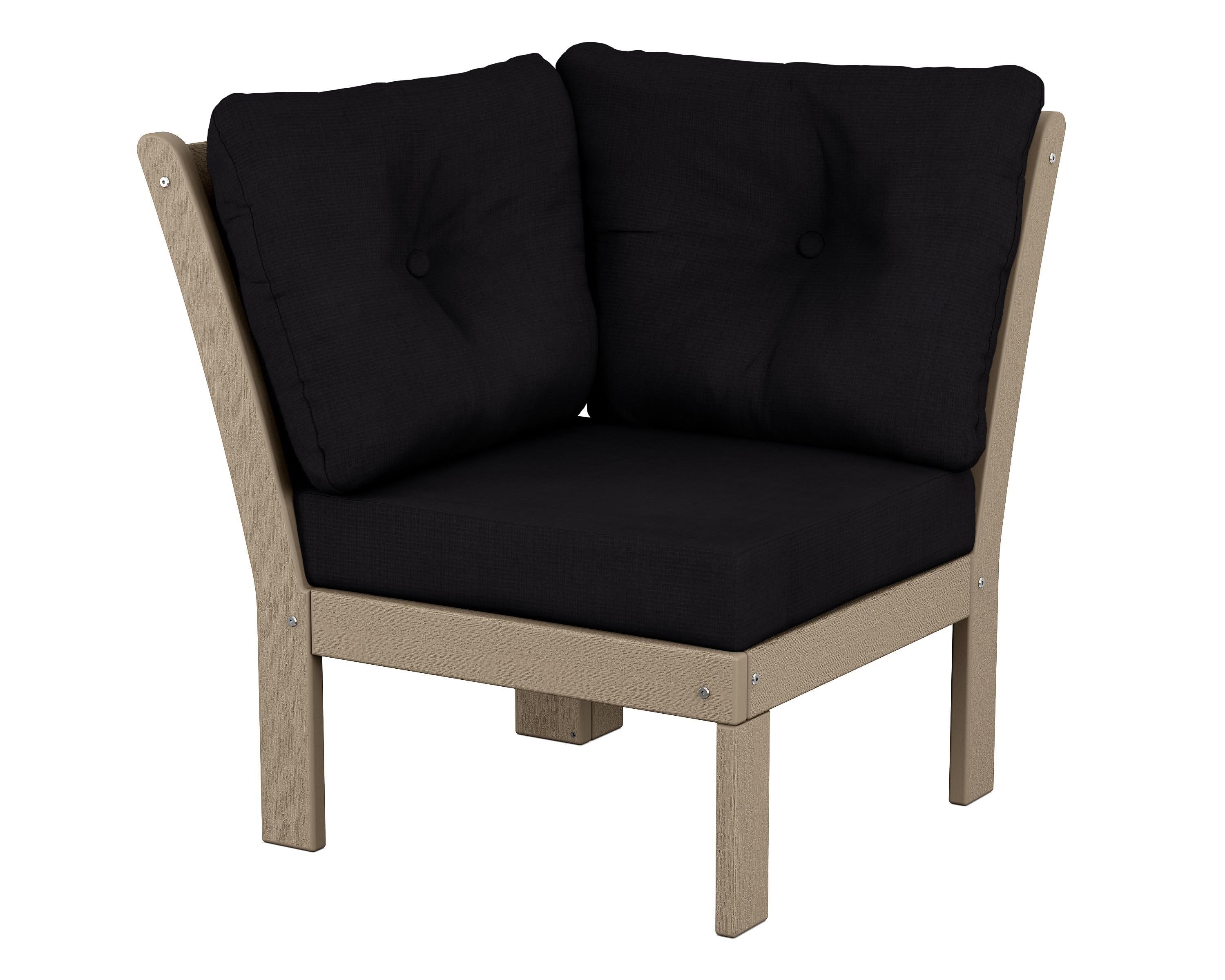 Vineyard Modular Corner Chair in Vintage Sahara / Midnight Linen