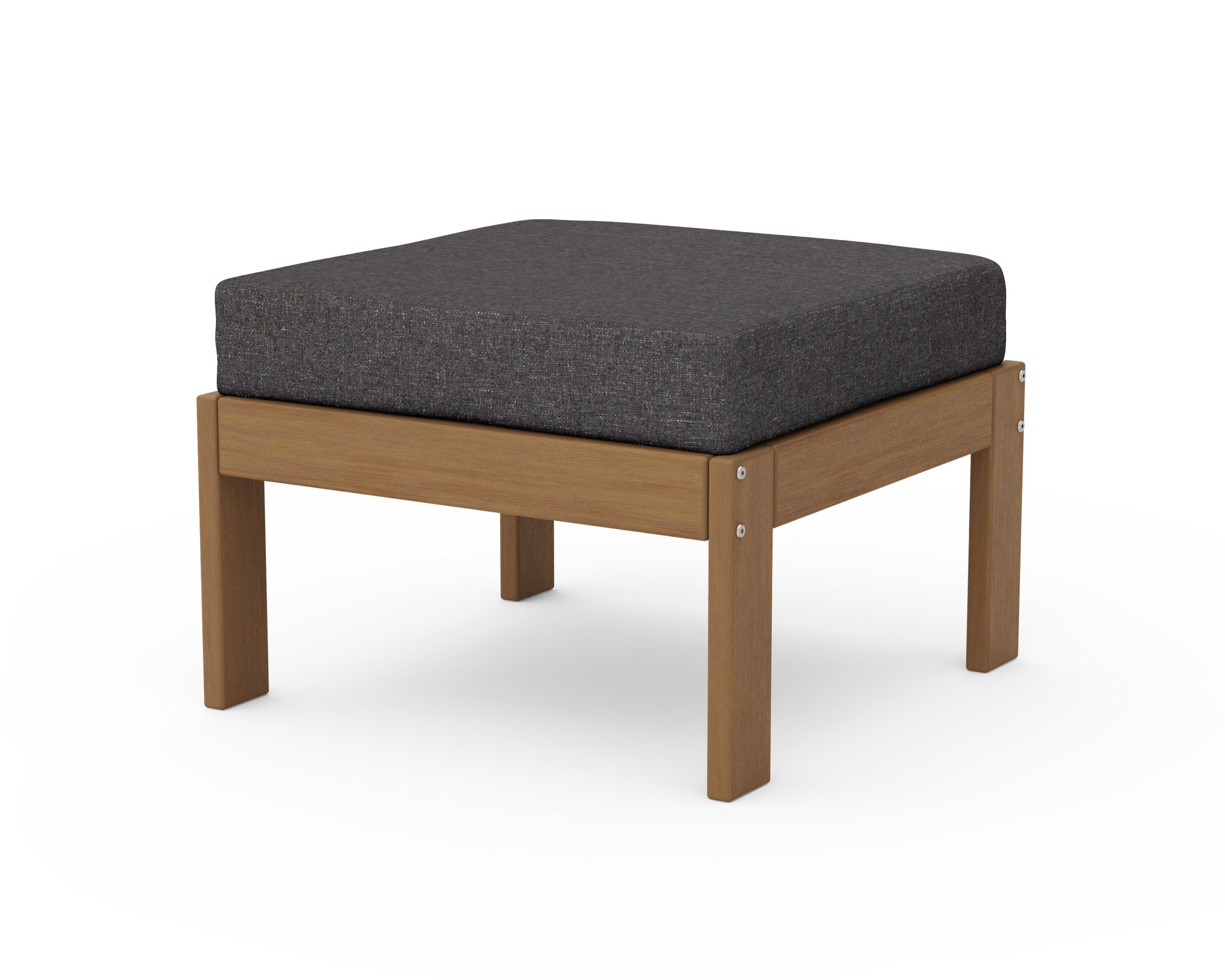 Vineyard Modular Ottoman in Natural / Ash Charcoal