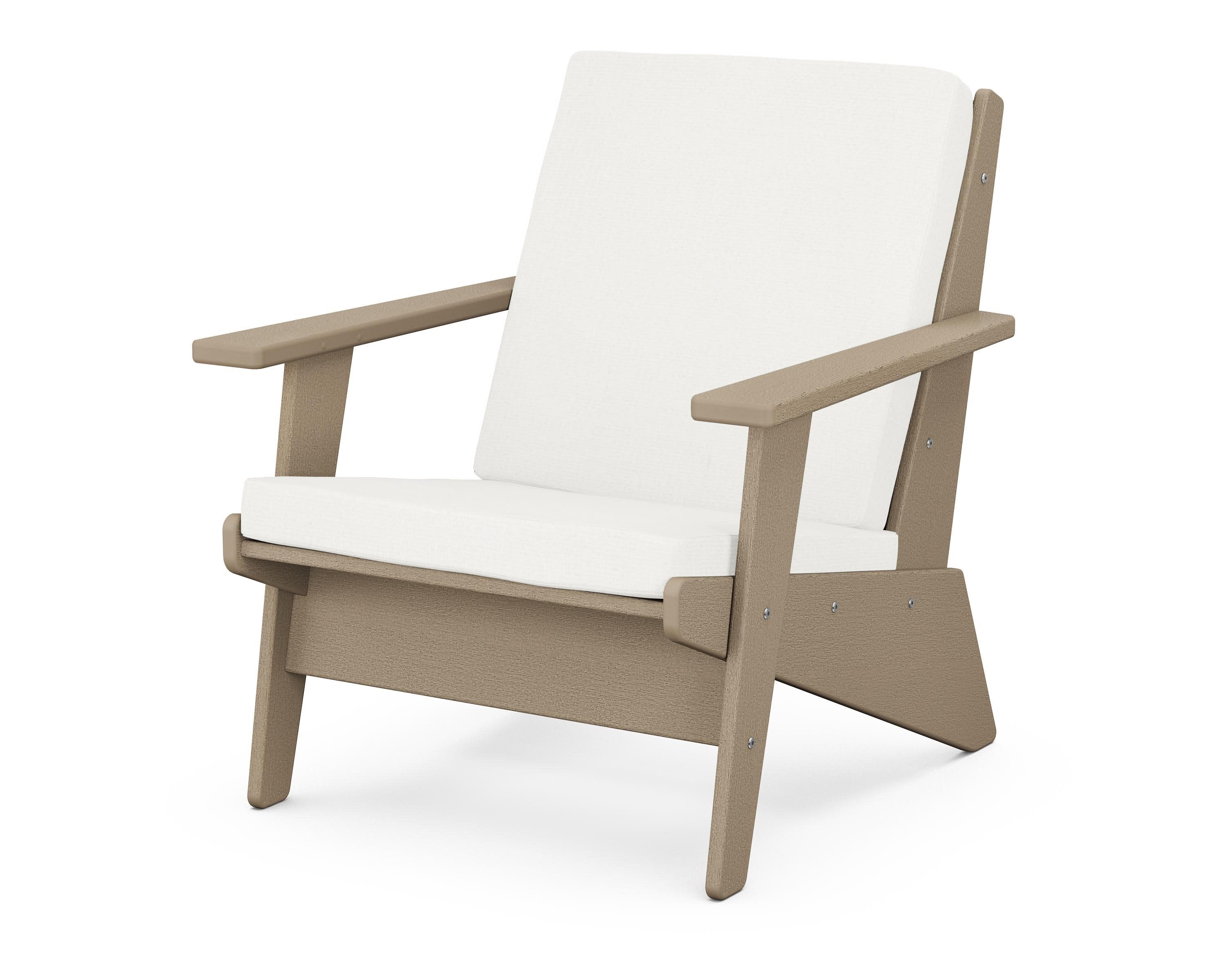 Riviera Modern Lounge Chair in Vintage Sahara / Natural Linen