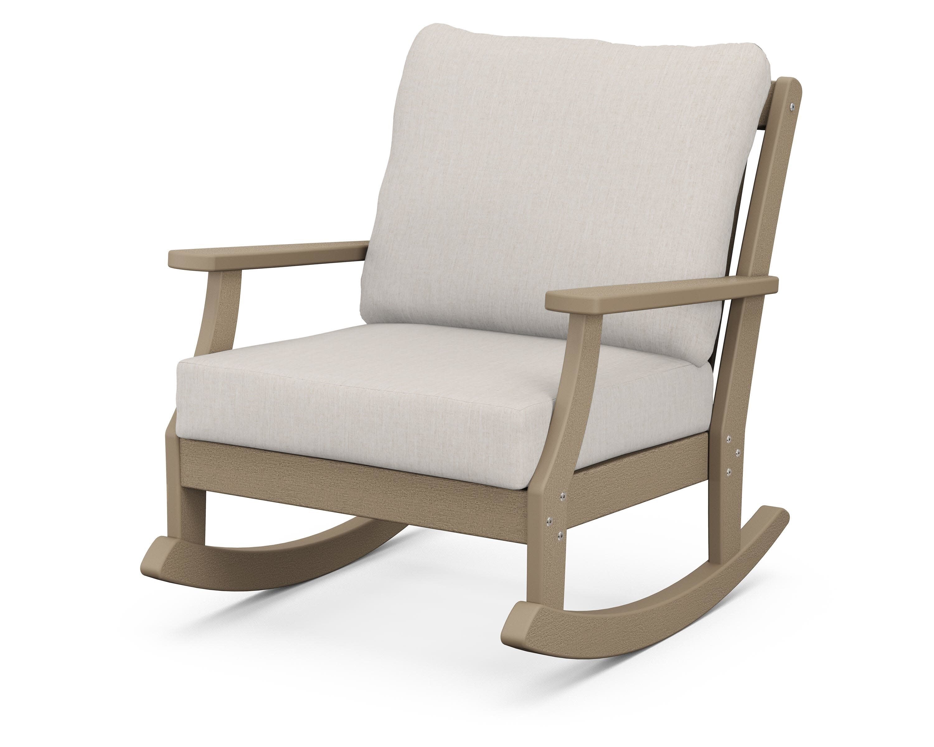 Braxton Deep Seating Rocking Chair in Vintage Sahara / Cast Ash