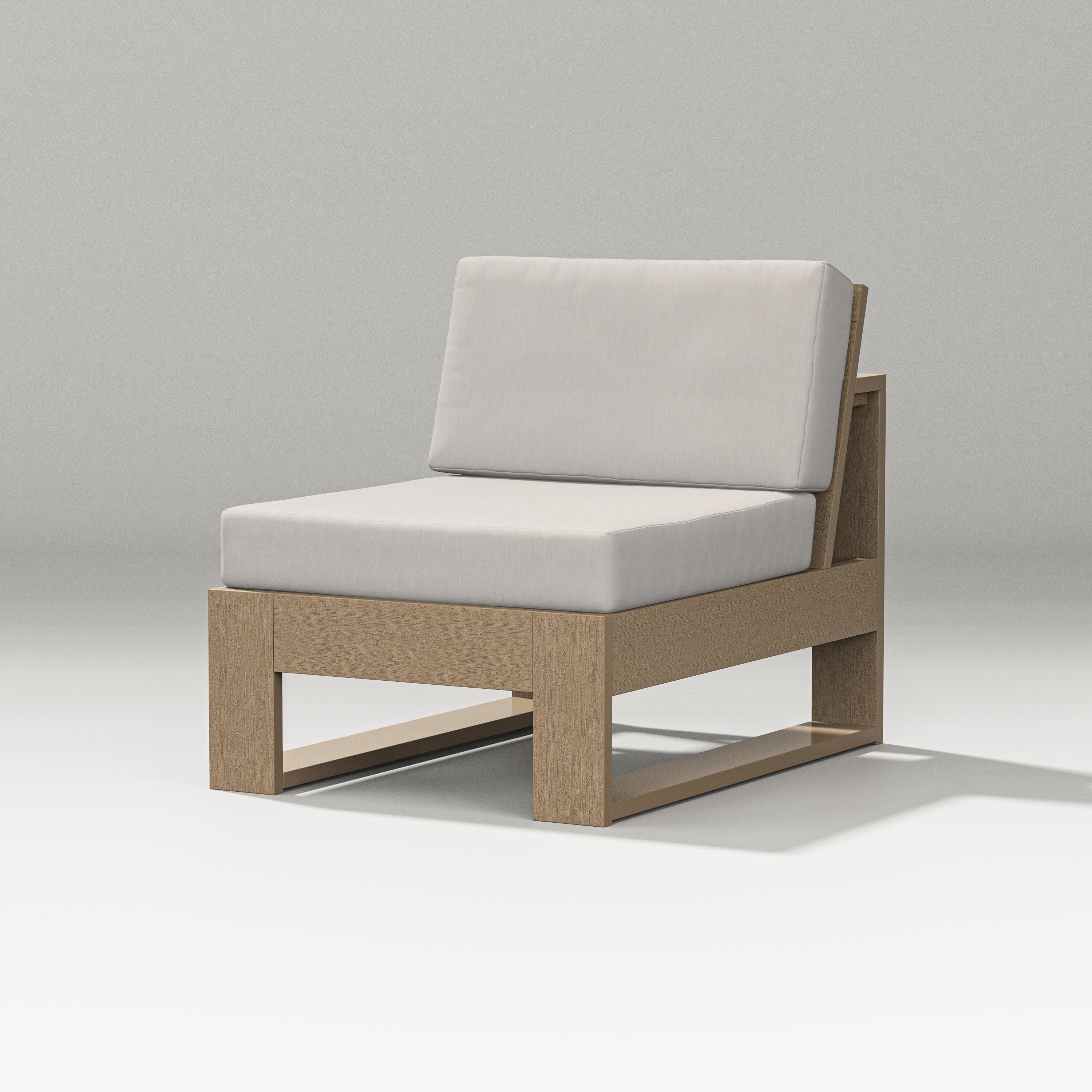Latitude Modular Armless Chair in Vintage Sahara / Cast Ash