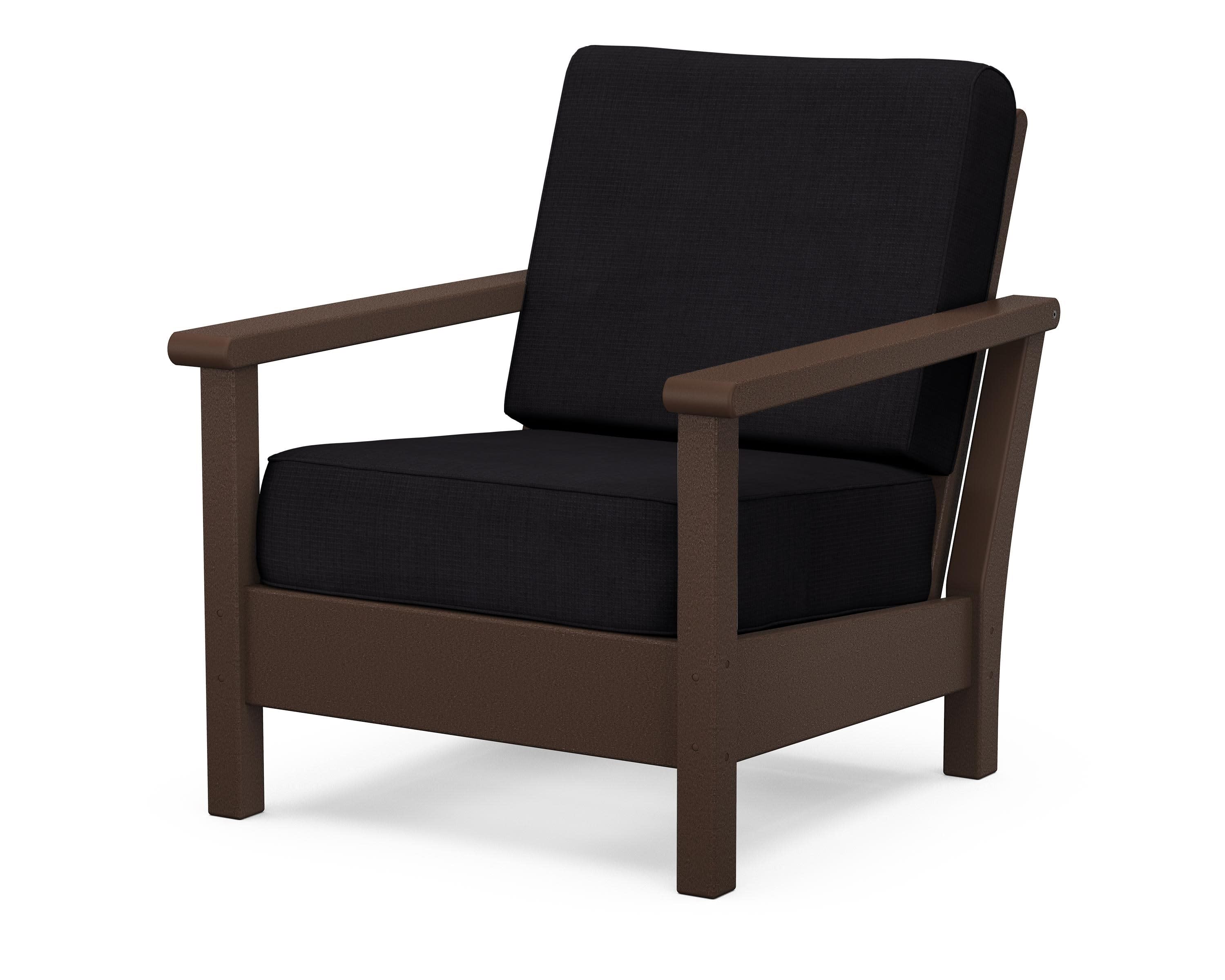 Harbour Deep Seating Chair in Mahogany / Midnight Linen