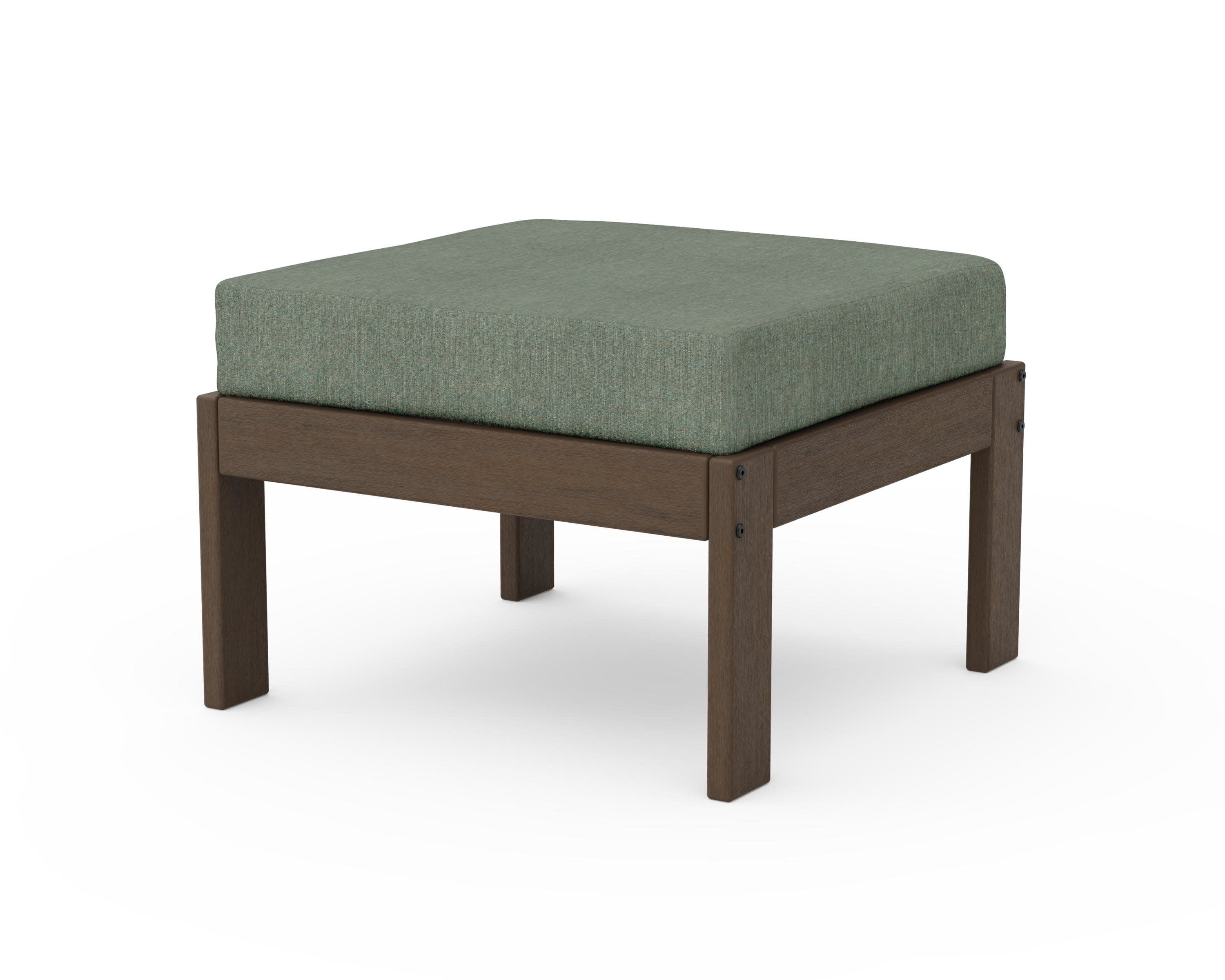 Vineyard Modular Ottoman in Kona / Cast Sage