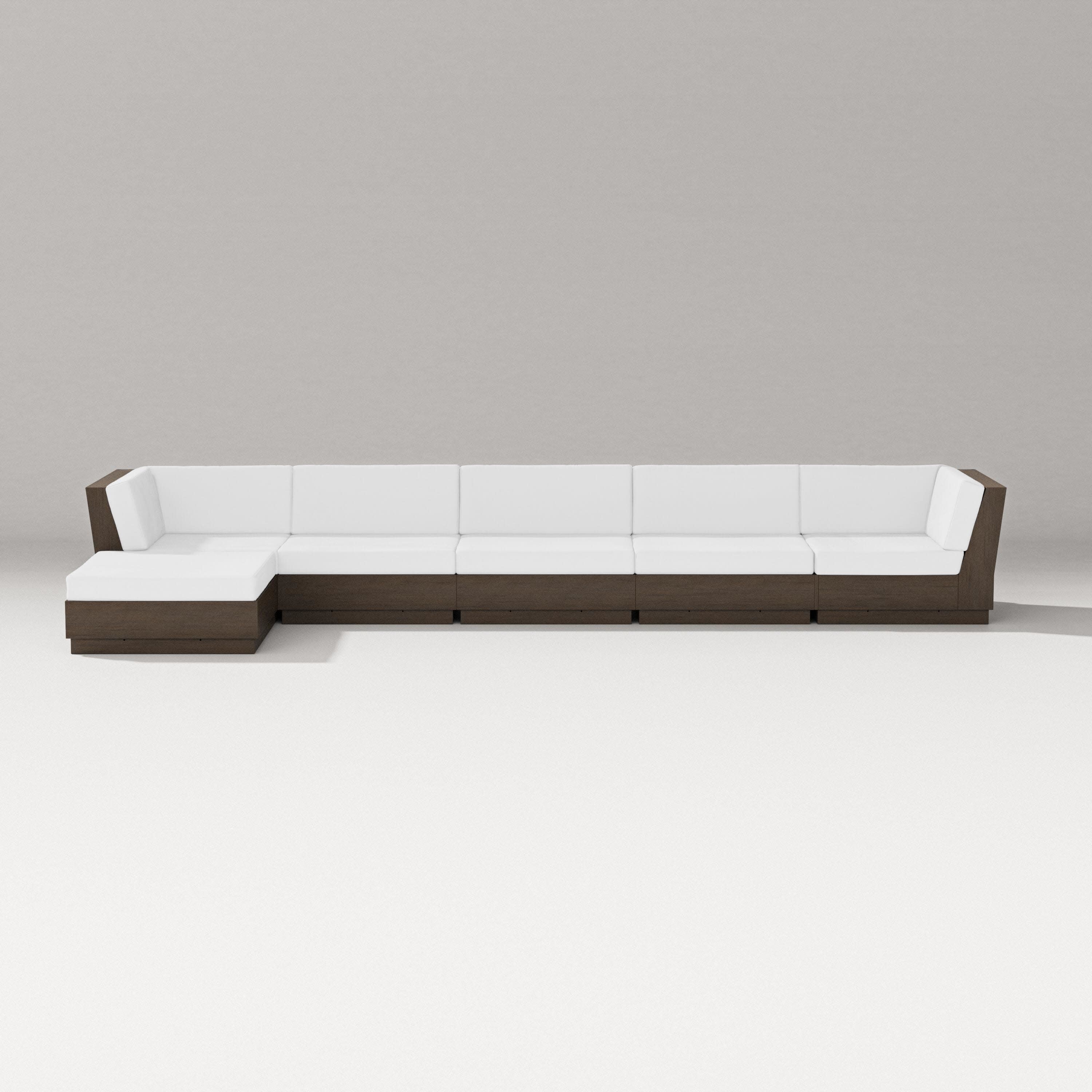 Elevate 6-Piece Chaise Sectional in Kona / Natural