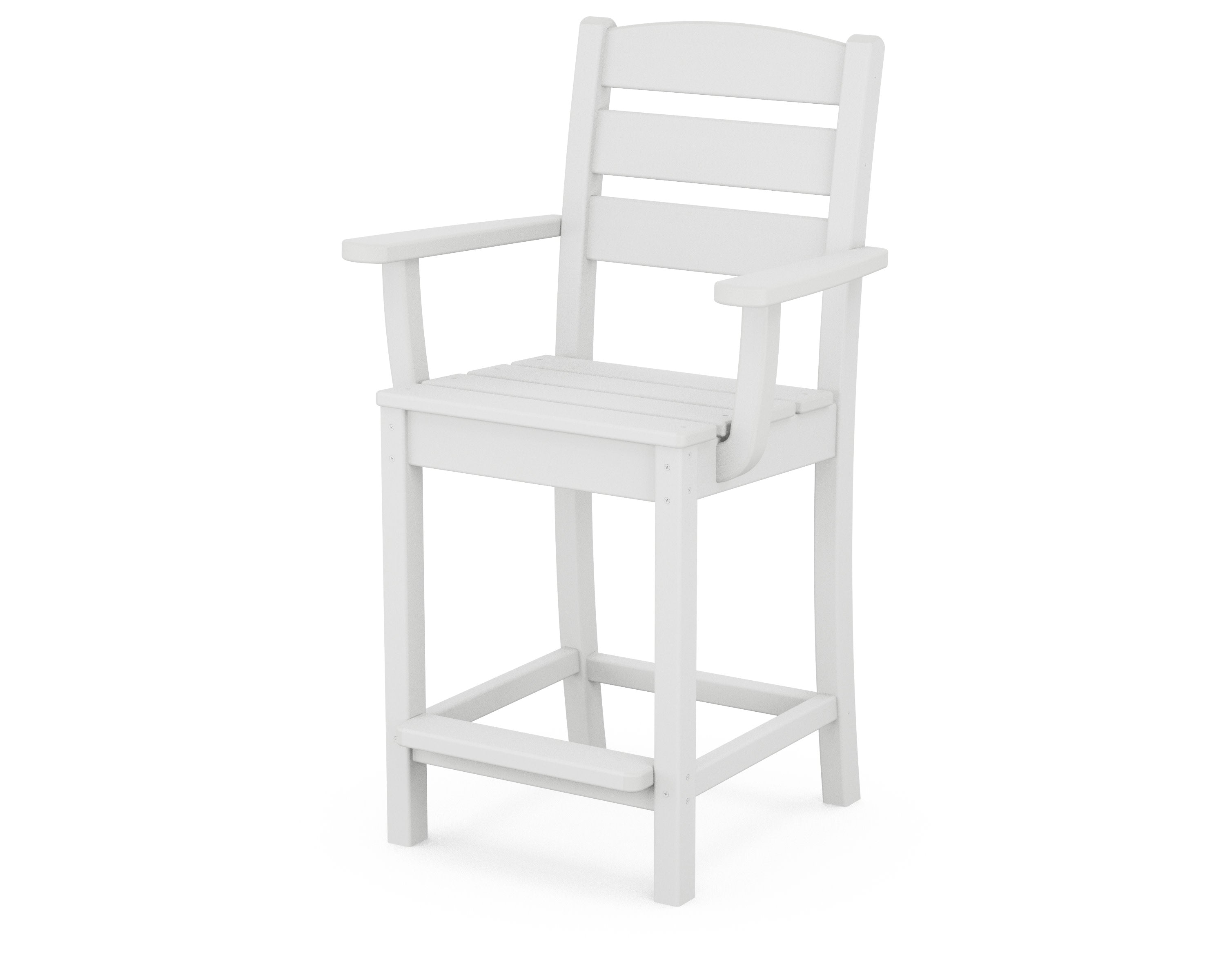 Lakeside Counter Arm Chair in White